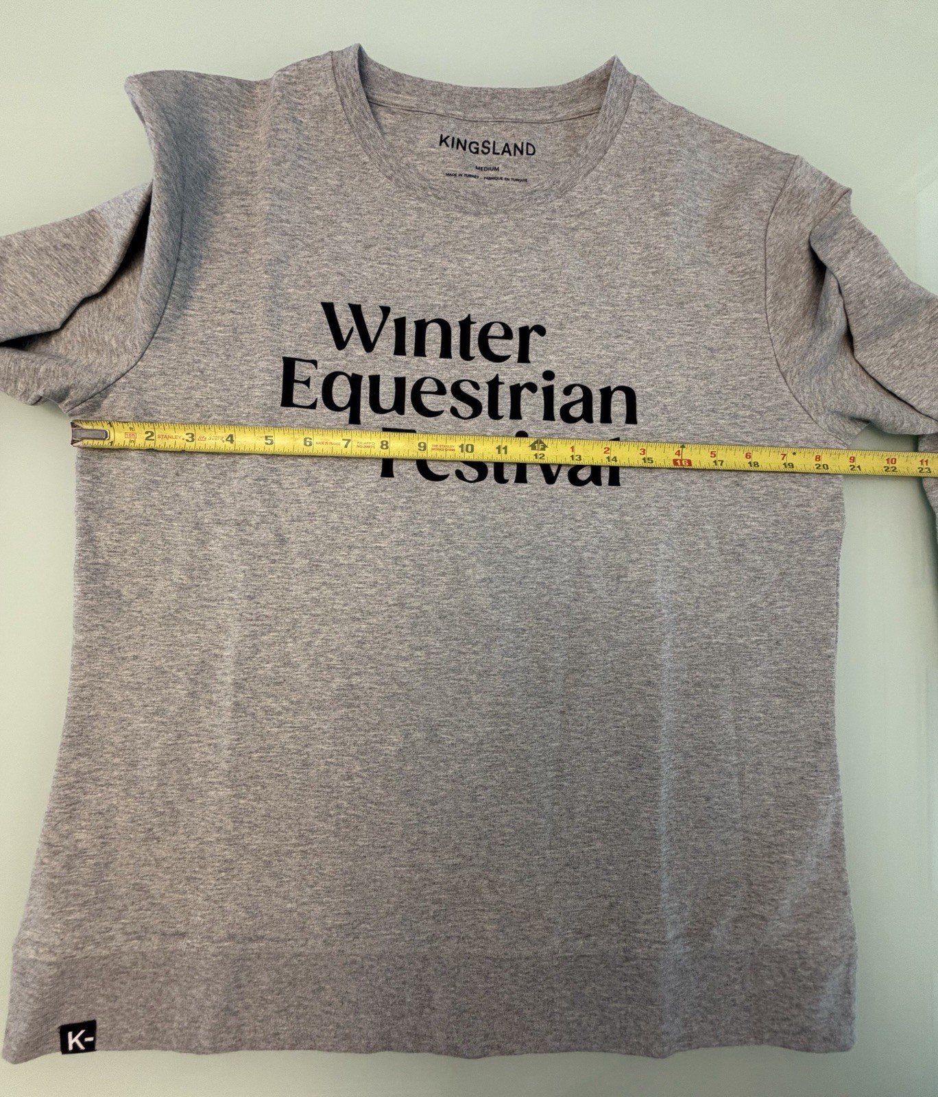 Kingsland Winter Equestrian Festival Pullover Sweatshirt Grey Crewneck Women’s M
