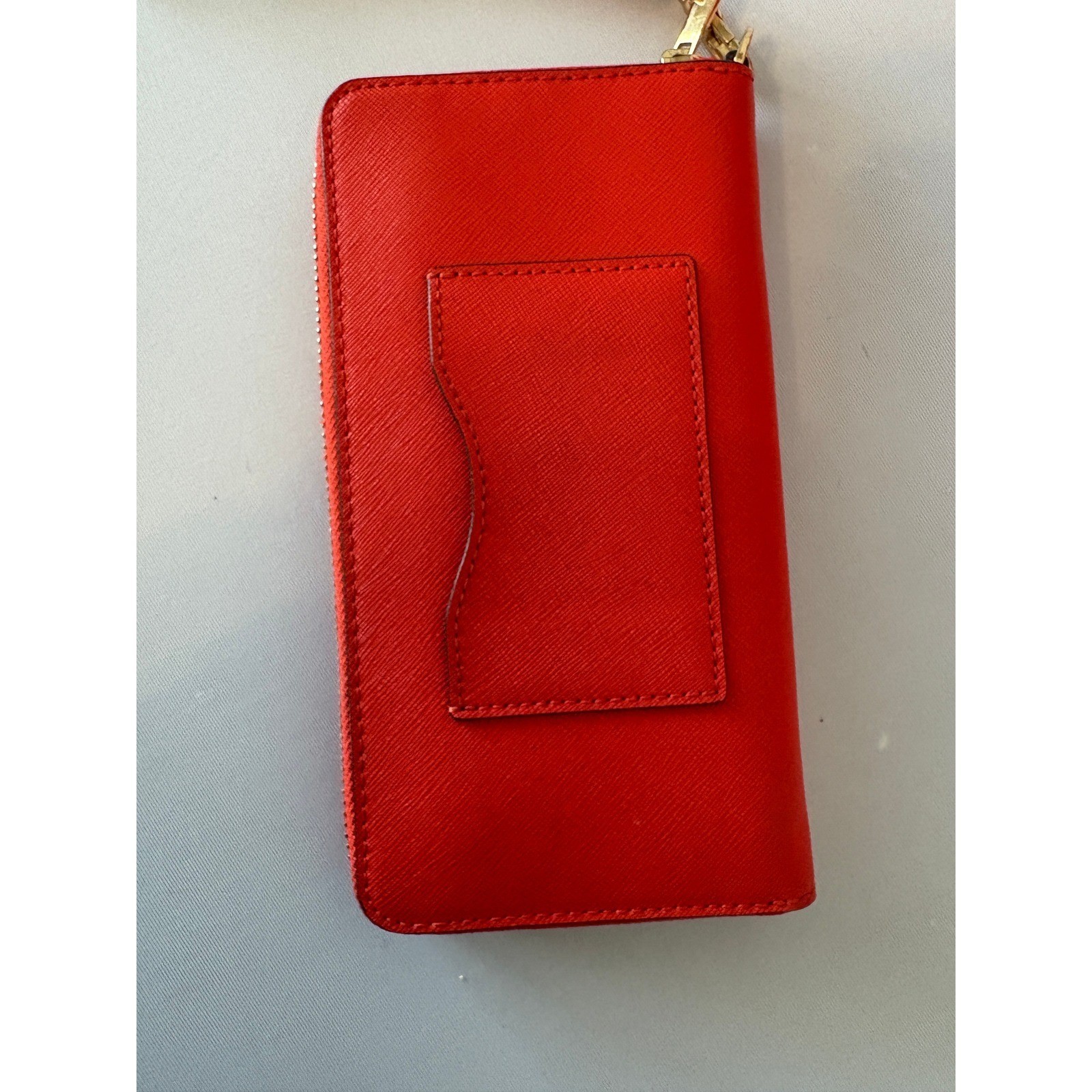Tory Burch Robinson Red Saffiano Leather Tote Bag and Matching Wallet Set