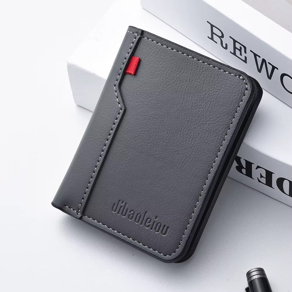 New Ultra-thin Mini Soft PU Leather Credit Card Wallet Holder Short Vertical