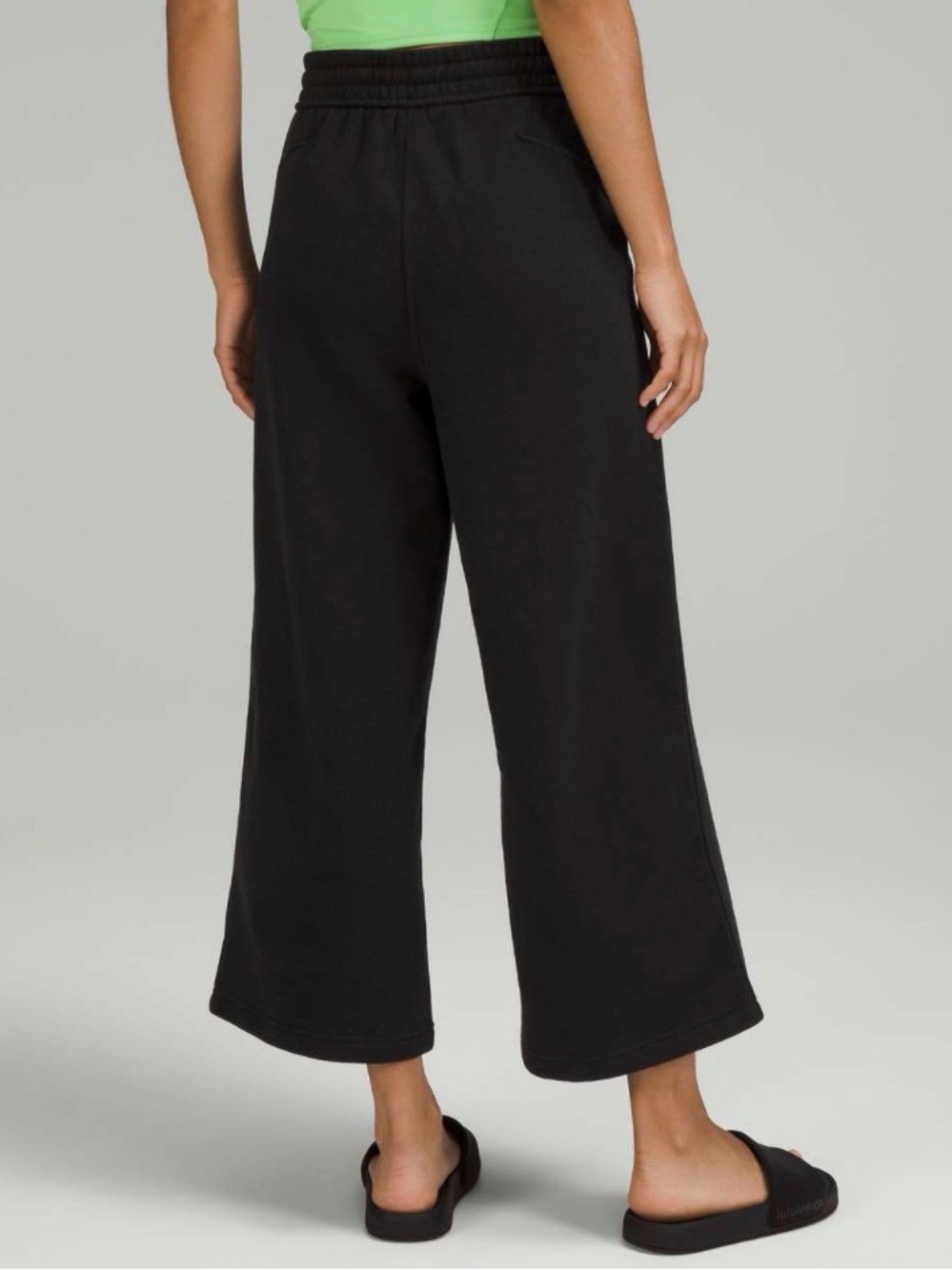 Lululemon Loungeful High-Rise Wide Leg Crop in Black