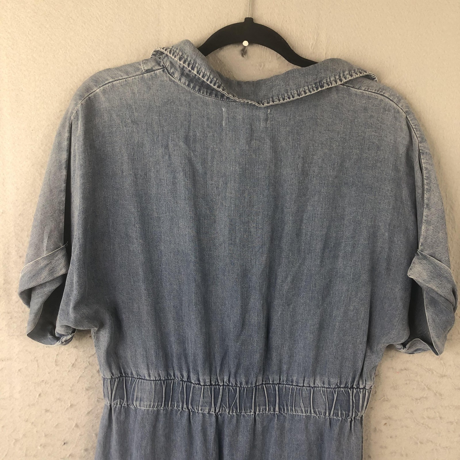 Dear John Denim Dress Womens Medium Tencel Chambray Blue Western Boho Casual