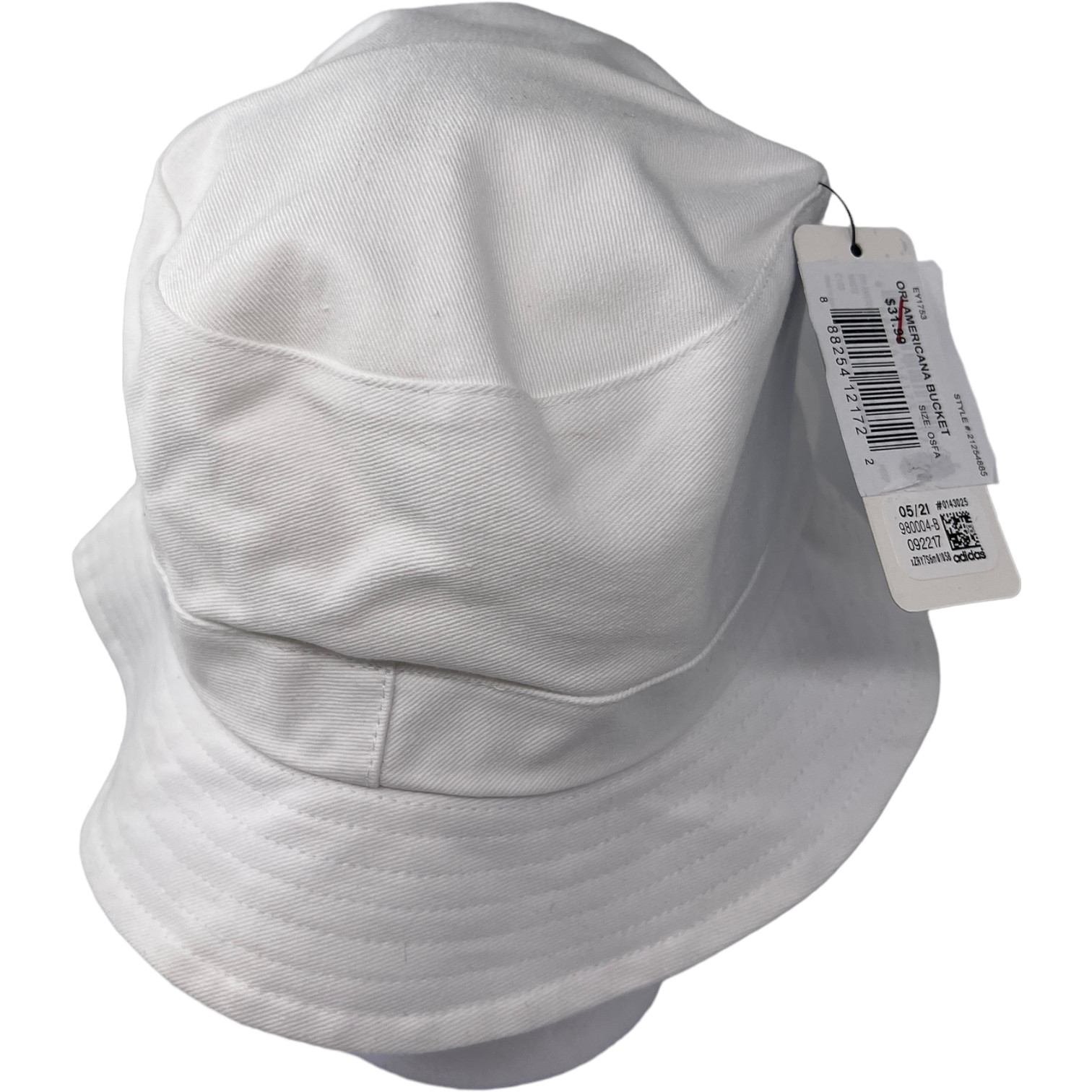 Adidas Americana Bucket Hat White Red Blue Stars Trefoil Logo New One Size
