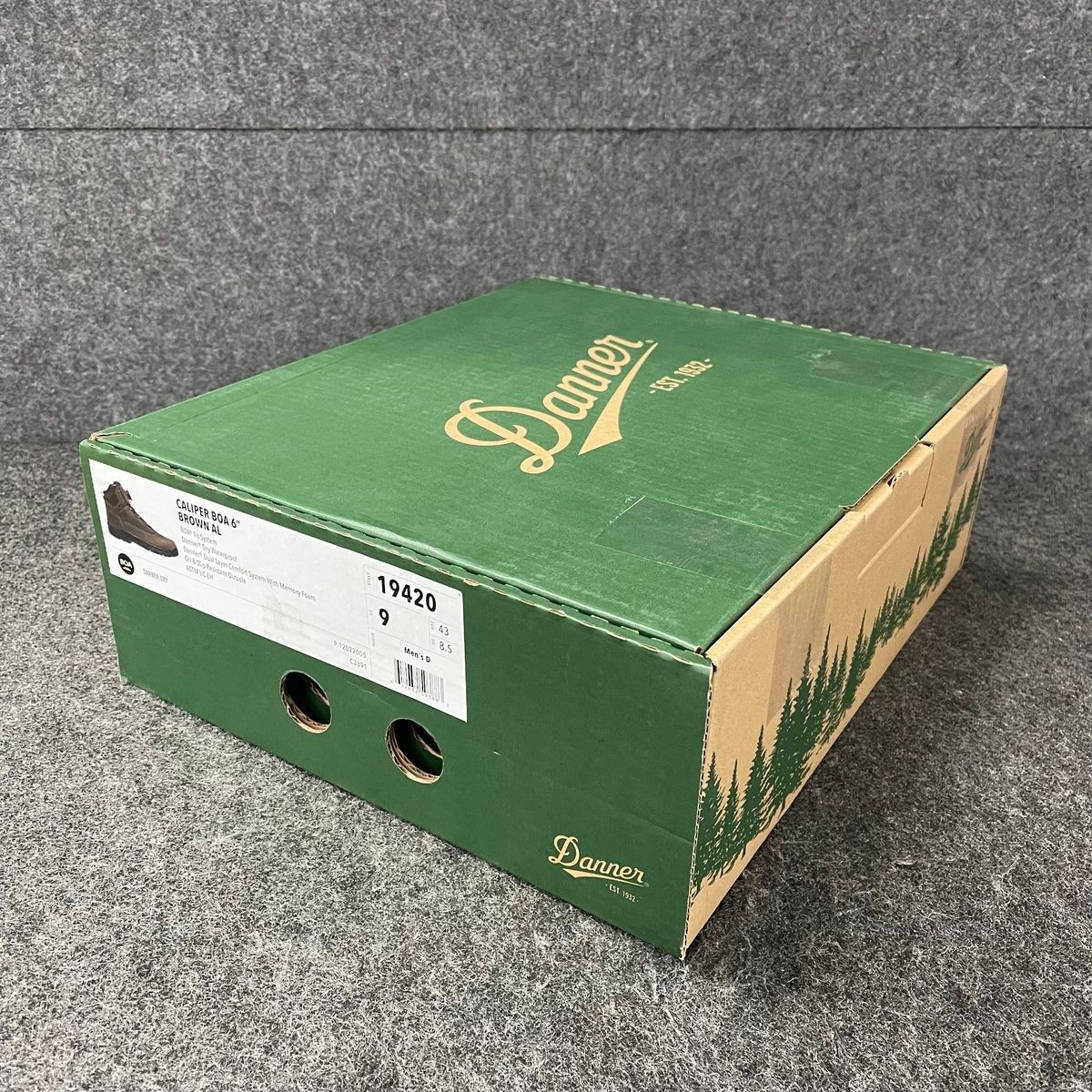 DANNER Caliper BOA 6″ Work Boot Men’s Size US 9 D Brown Aluminum Toe