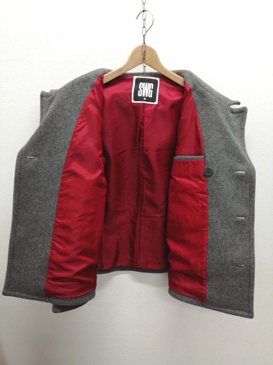 Swagger P Coat Gray Paisley M Used