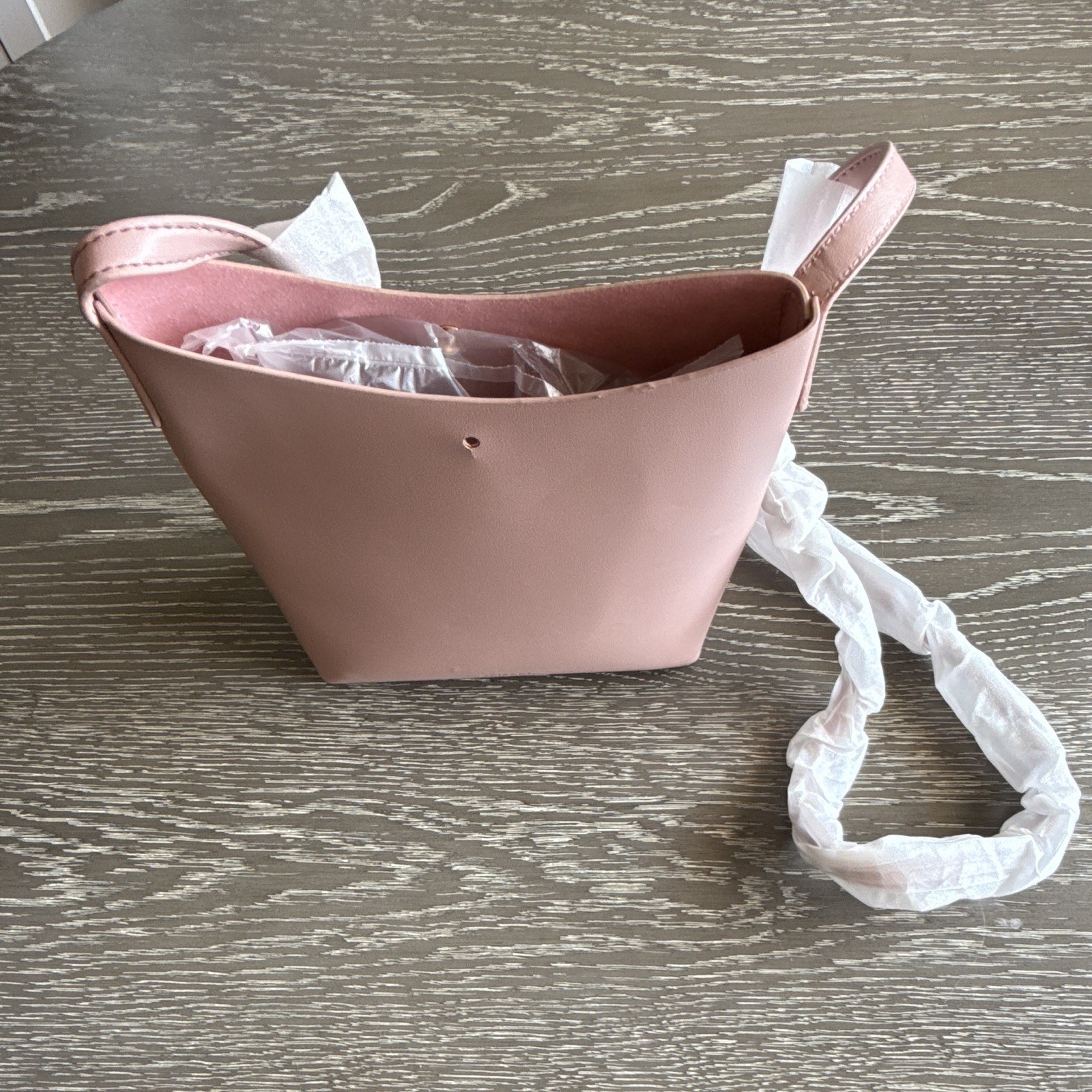 Anthropologie SAMARA Medium Shoulder Bag Crossbody Peony Pink Vegan Leather