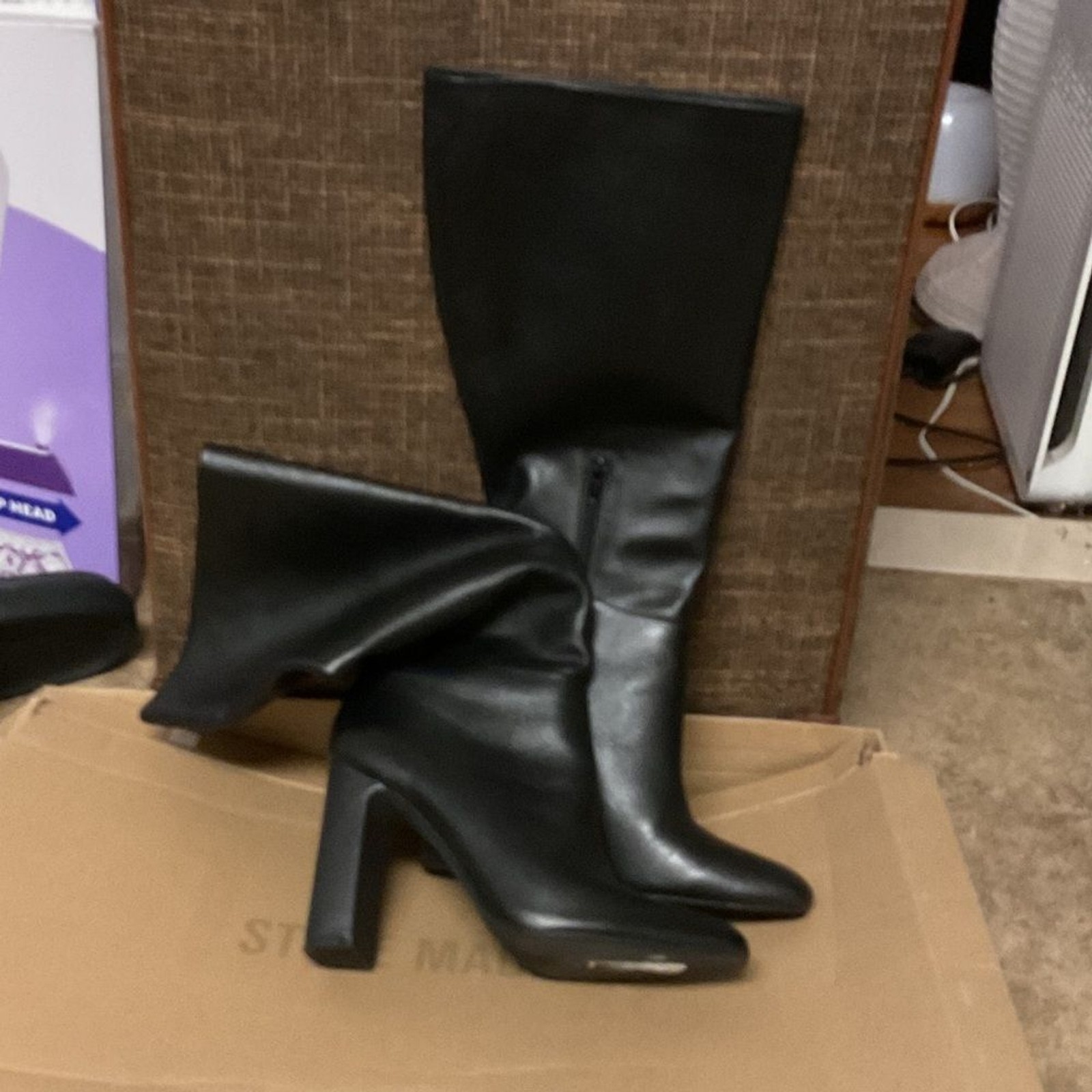 Steve Madden Black Heeled Boots