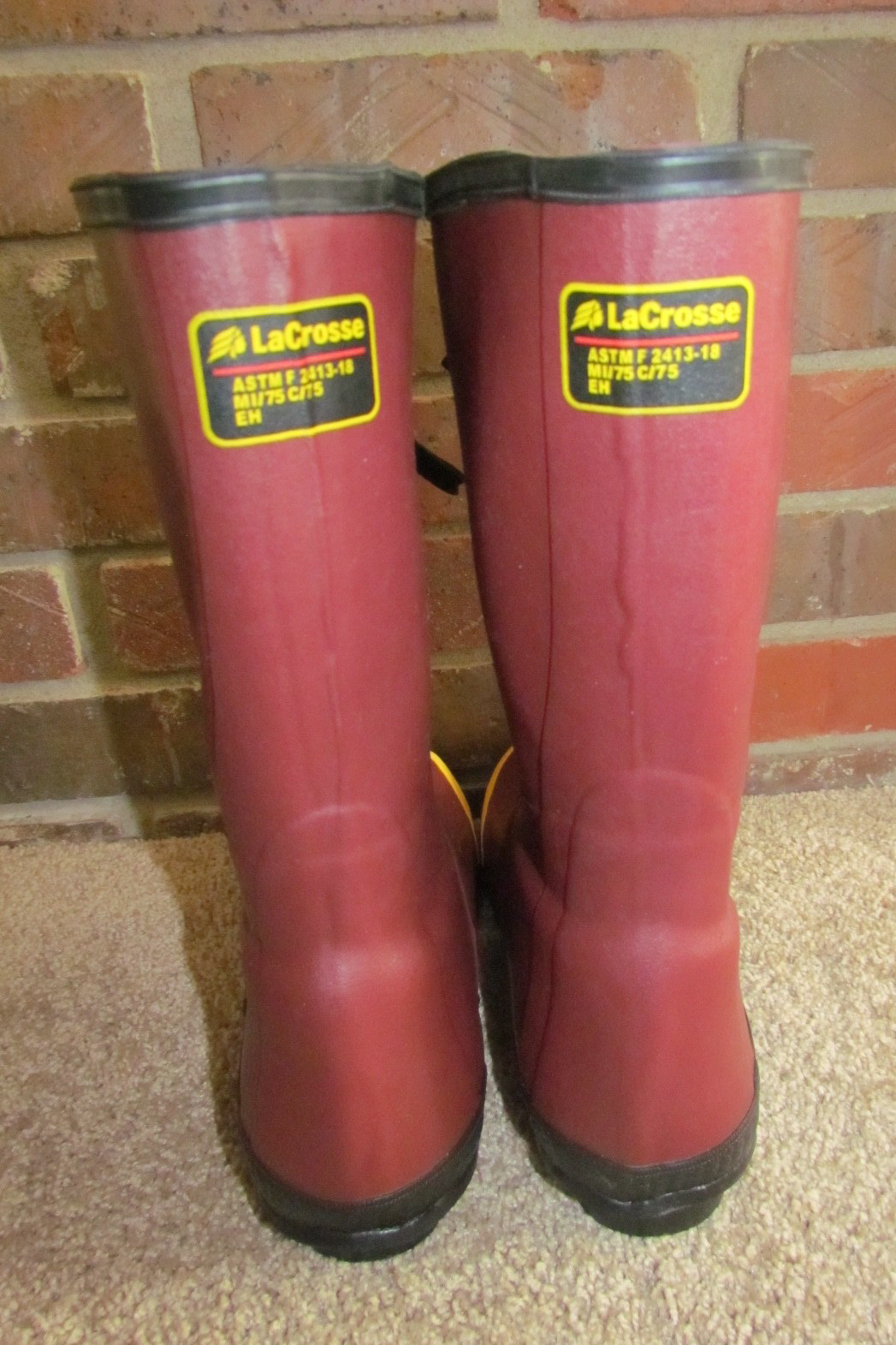 LACROSSE Rubber Waterproof Insulated Steel Toe Boot Men Sz 8 Work Hunting NEW