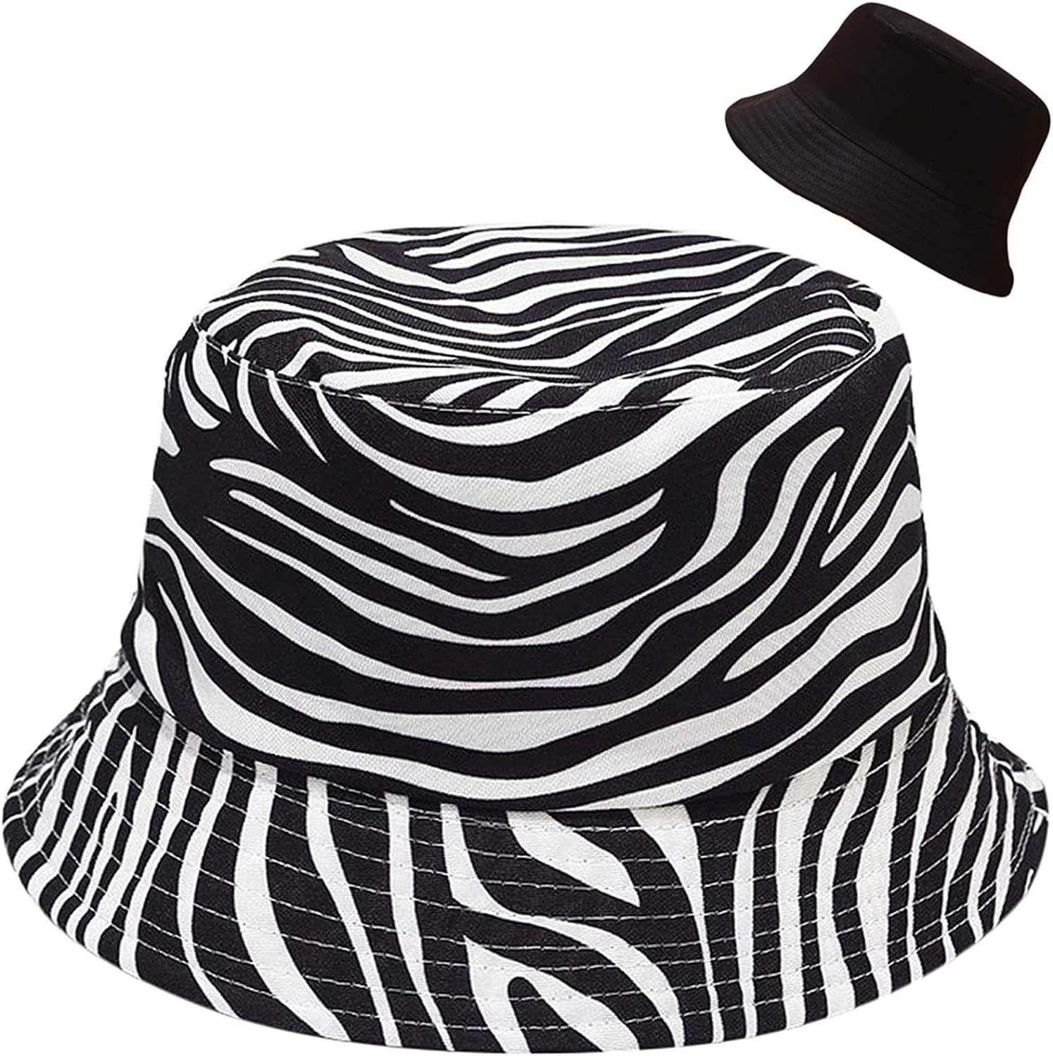 Unisex Bucket Hat Beach Sun Hat Aesthetic Fishing Hat for Men Women Teens, Rever