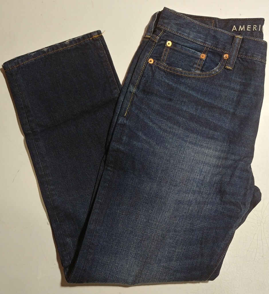 NWT American Eagle Men’s NO STRETCH Classic Original Straight Jean【33 x 30】D476
