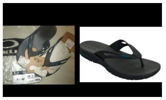 NEW! Size 6 Oakley Mens Operative Sandals 2.0 Flip Flops Blackout