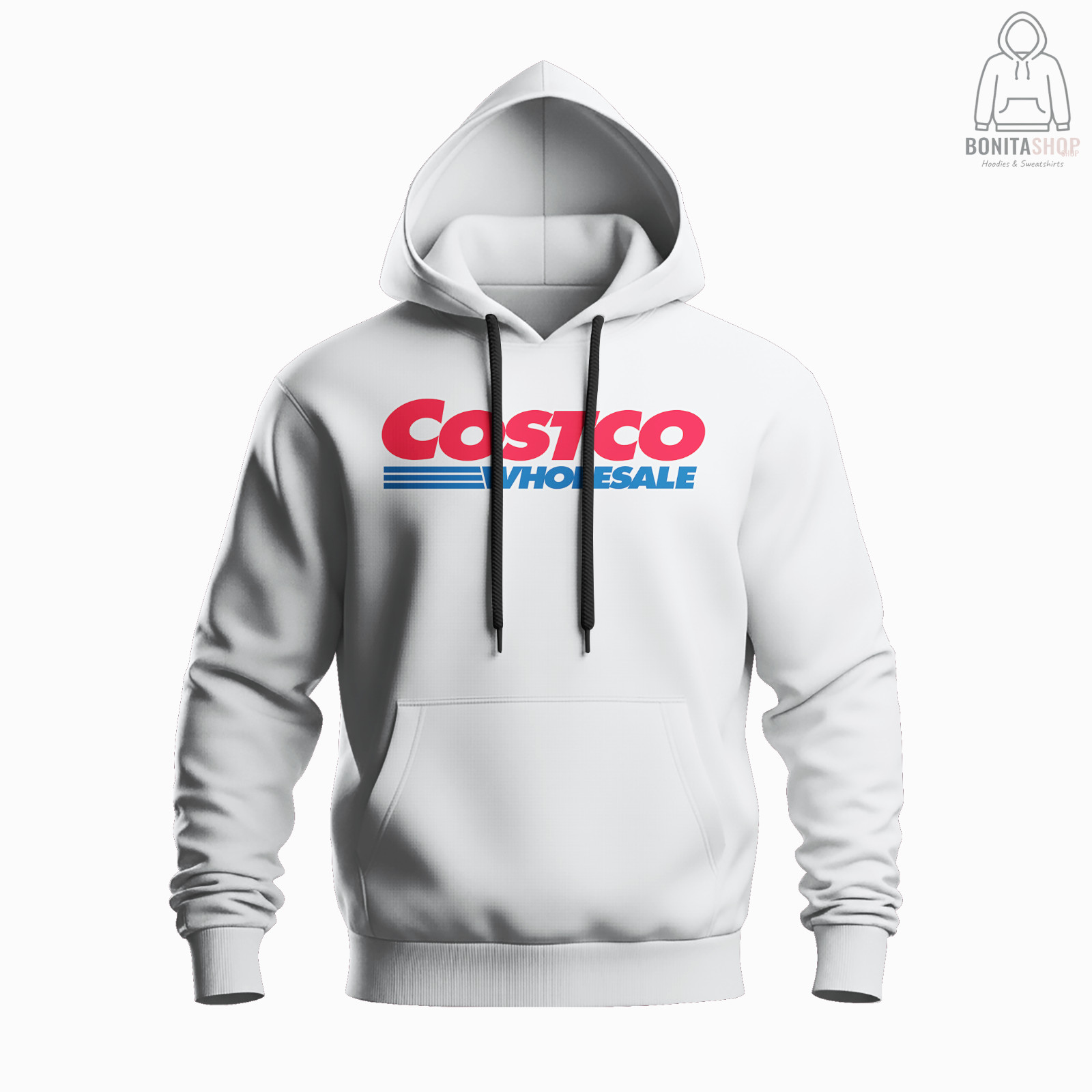 Costco Wholesale Logo HOODIE Funny Made In USA S-3XL