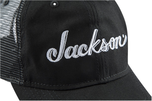 Jackson Guitars Trucker Hat, Black, Adjustable One Size fits Most Snap Back