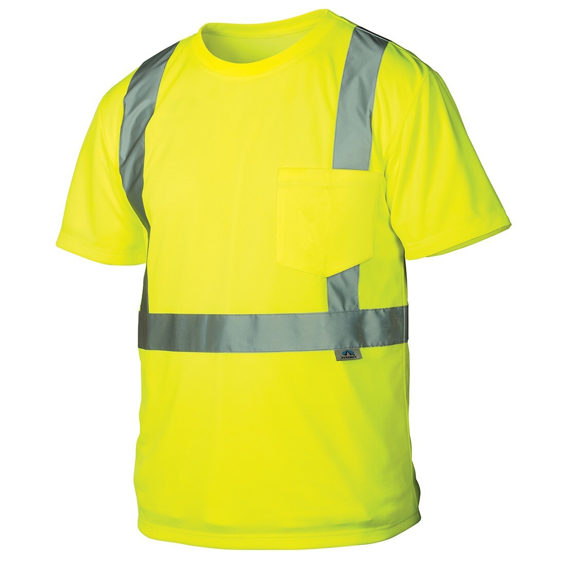 HIGH VISIBILITY ANSI ISEA CLASS 2 REFLECTIVE HI VIS ROAD WORK SAFETY T SHIRT