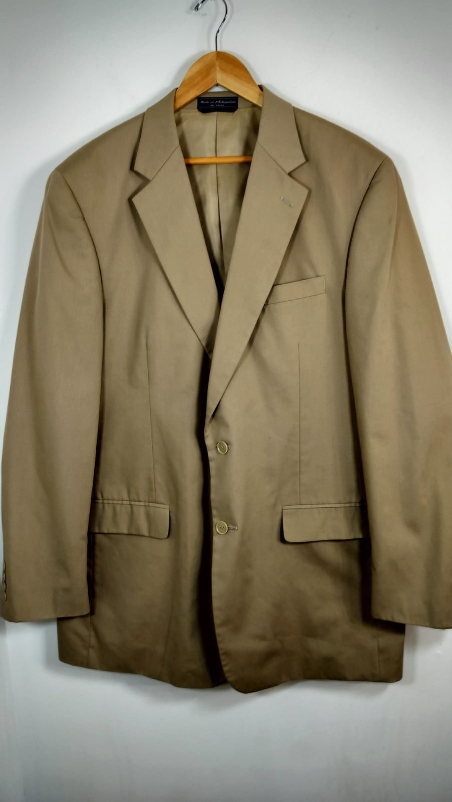 Logan’s of Lexington Tan Tuxedo Blazer 44XL Big & Tall 2-Button Lined