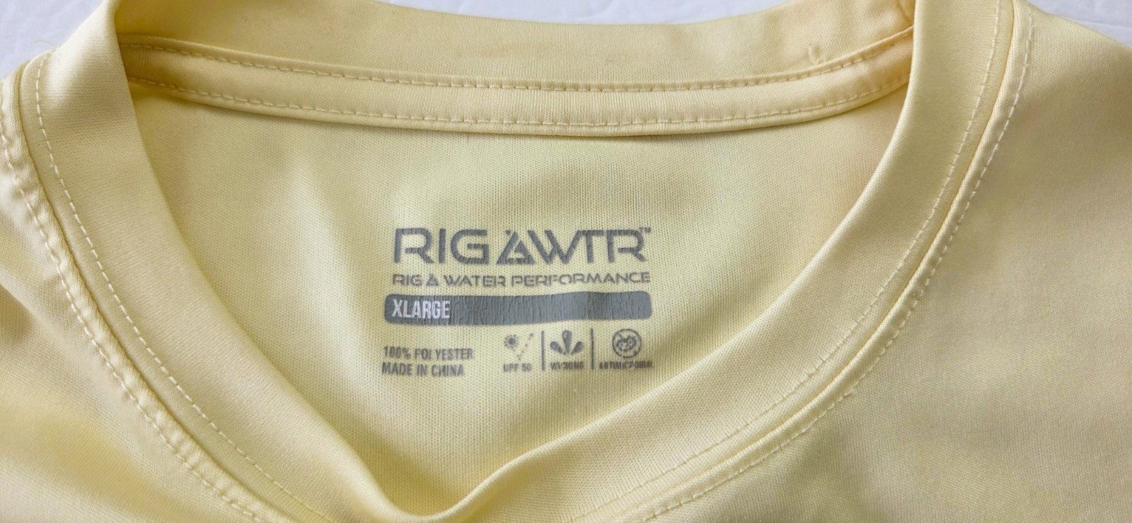 Rig & Water Performance Men’s Long Sleeve Fishing Shirt Yellow Size 2 XL