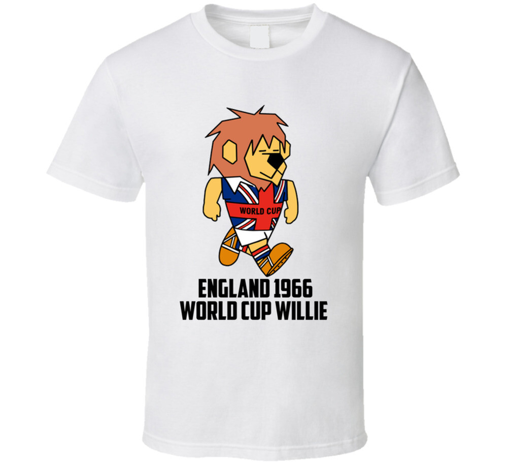 World Cup Willie 1966 England World Cup Soccer Mascot Fan T Shirt