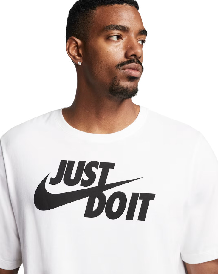NIKE JUST DO IT Men’s Training White T-Shirt, Size L – NEW!!