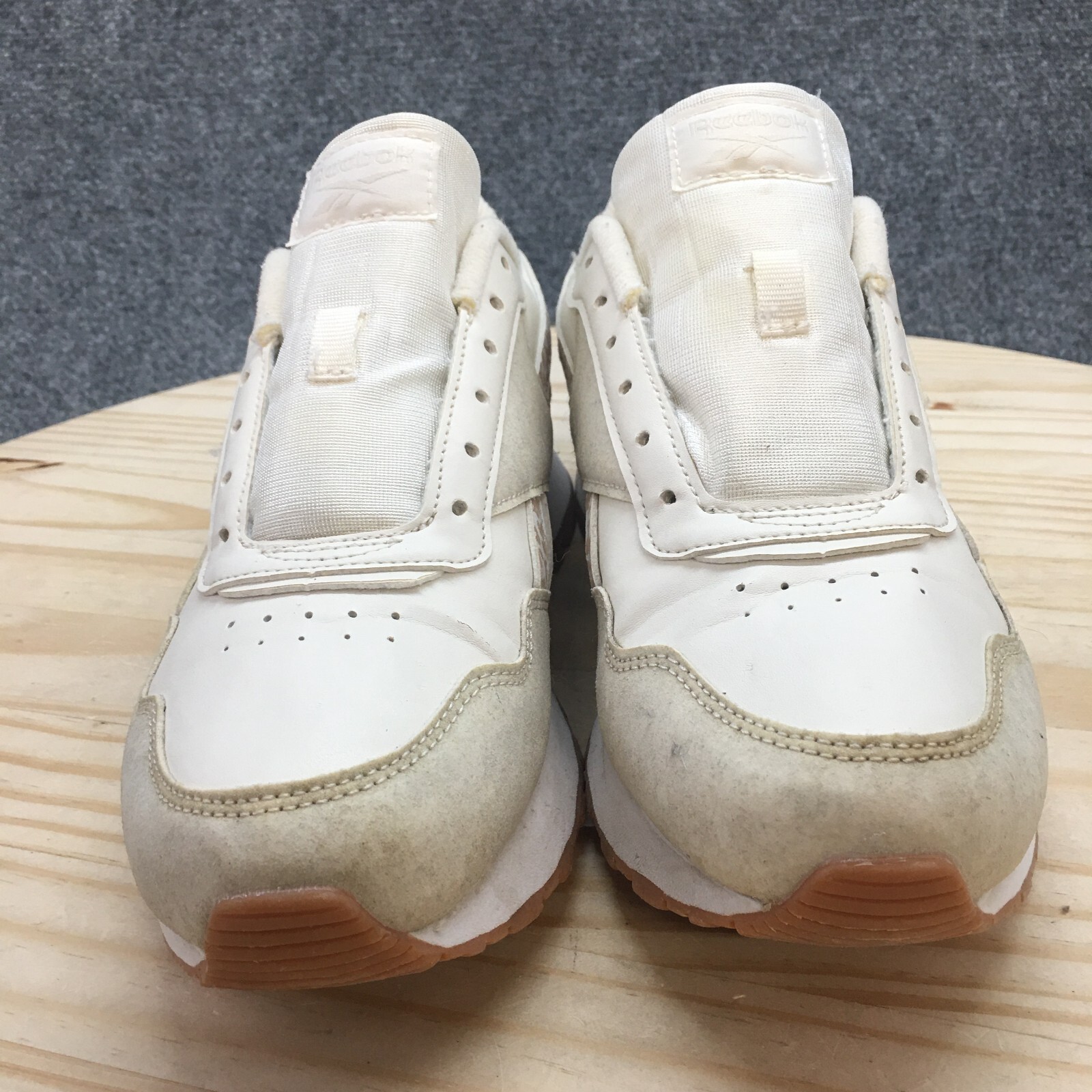 Reebok Shoes Womens 8 Classic Leopard Print Sneakers AR30142W White Leather