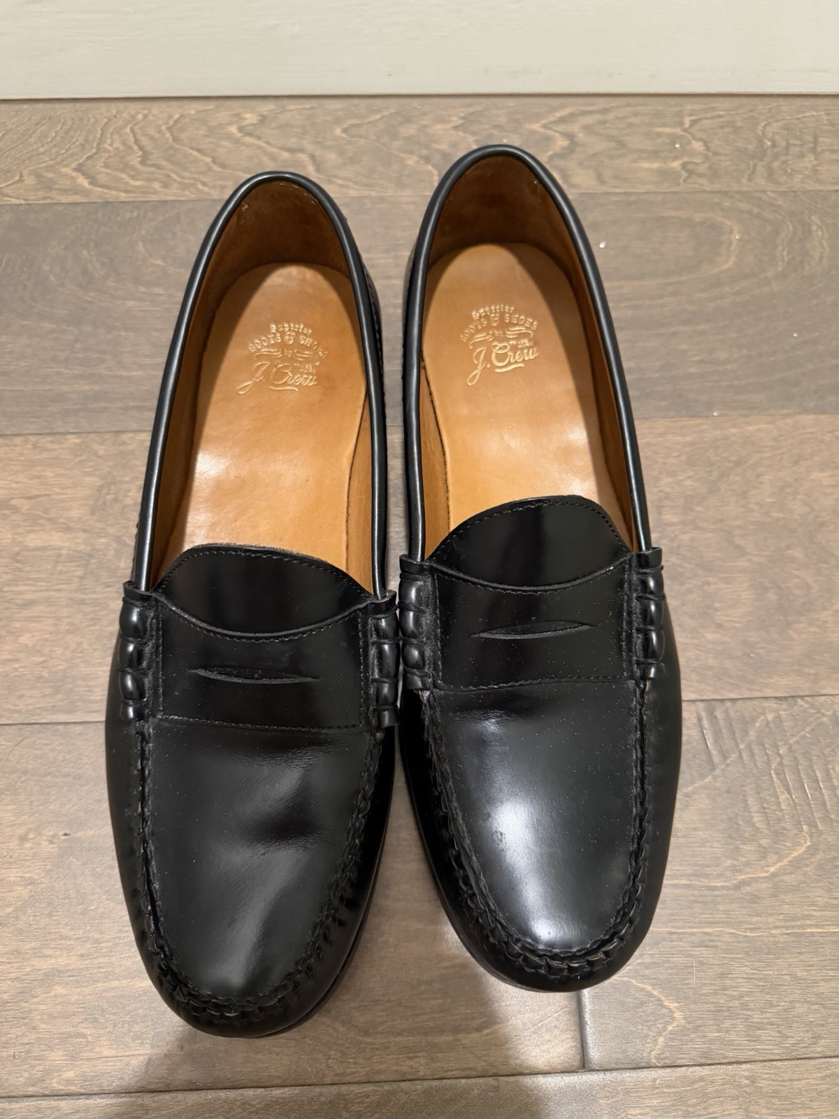 J. Crew Men’s 10.5 Black Penny Loafer Shoes