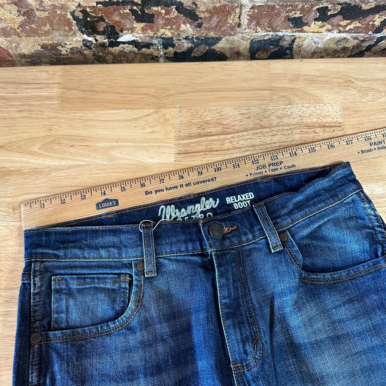 Wrangler Retro Relaxed Boot Blue Jeans Western Bootcut Mens 32×30