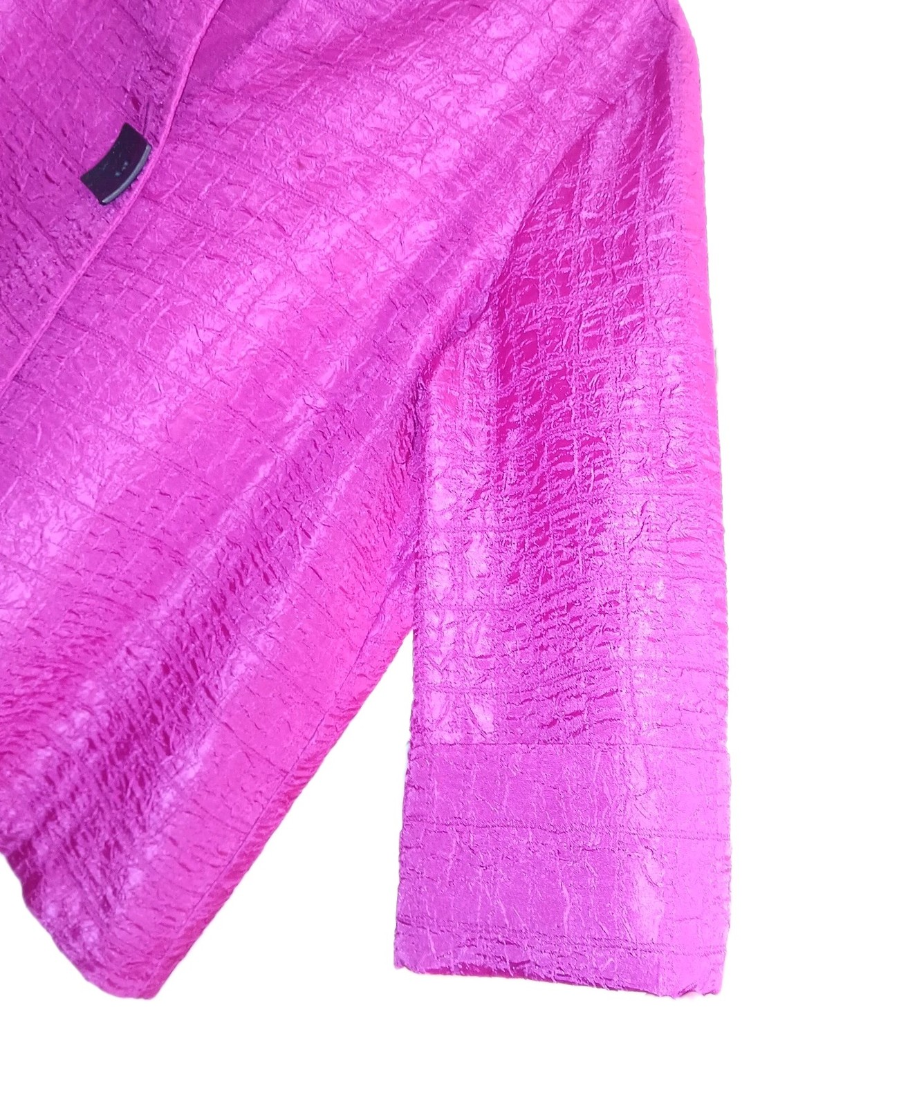Joseph Ribkoff Signature Women Asymmetric Swing Jacket 16 Fuchsia Pink Church