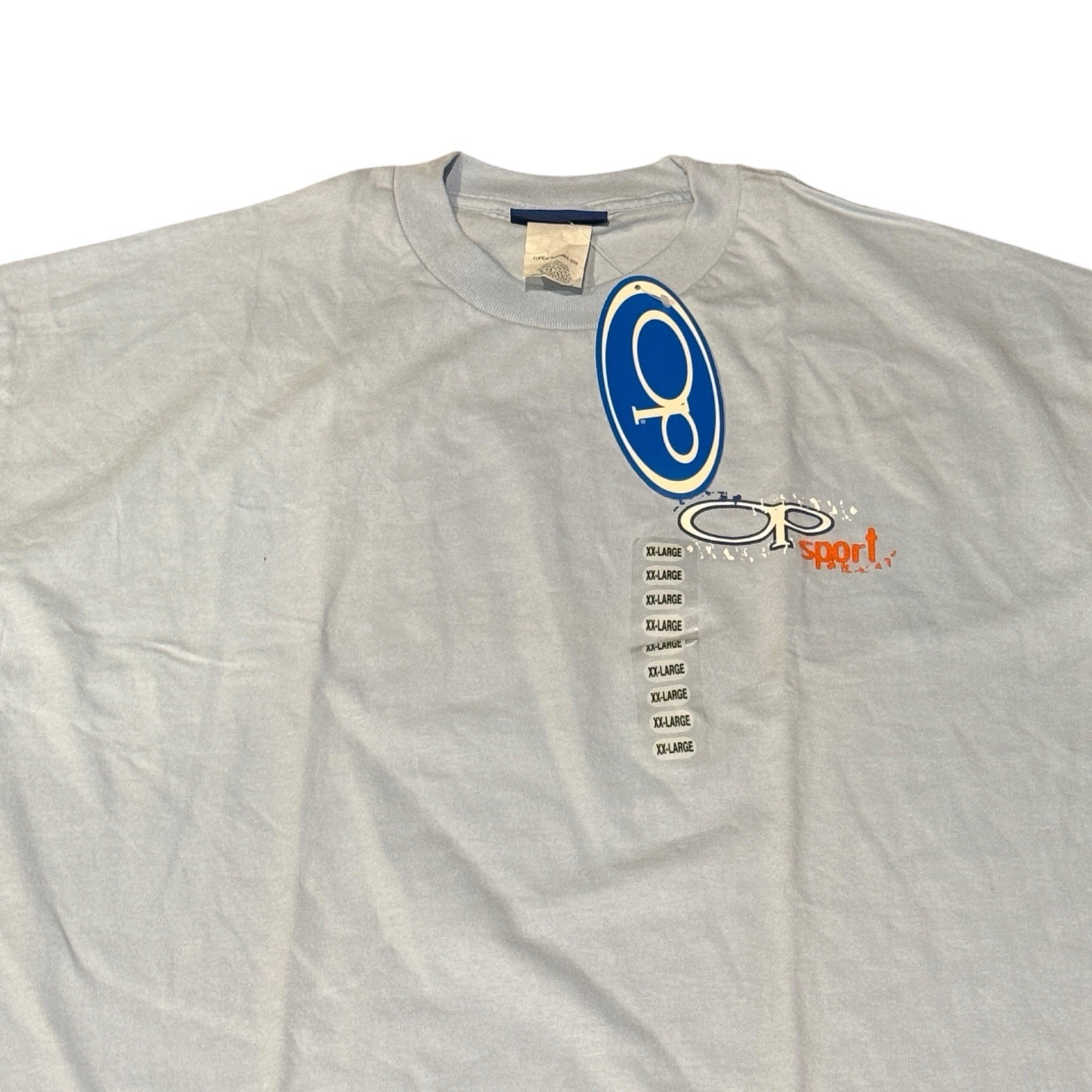 Vintage Ocean Pacific Ice Blue Short Sleeve Shirt Men’s Sz XXL