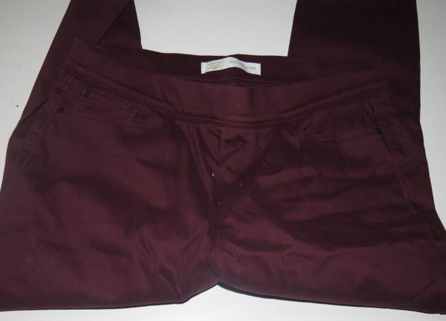 c11 Lee Slim Sculpting Jeans Plum Skinny Leg Pull On Stretch Size 18W 34 x 30