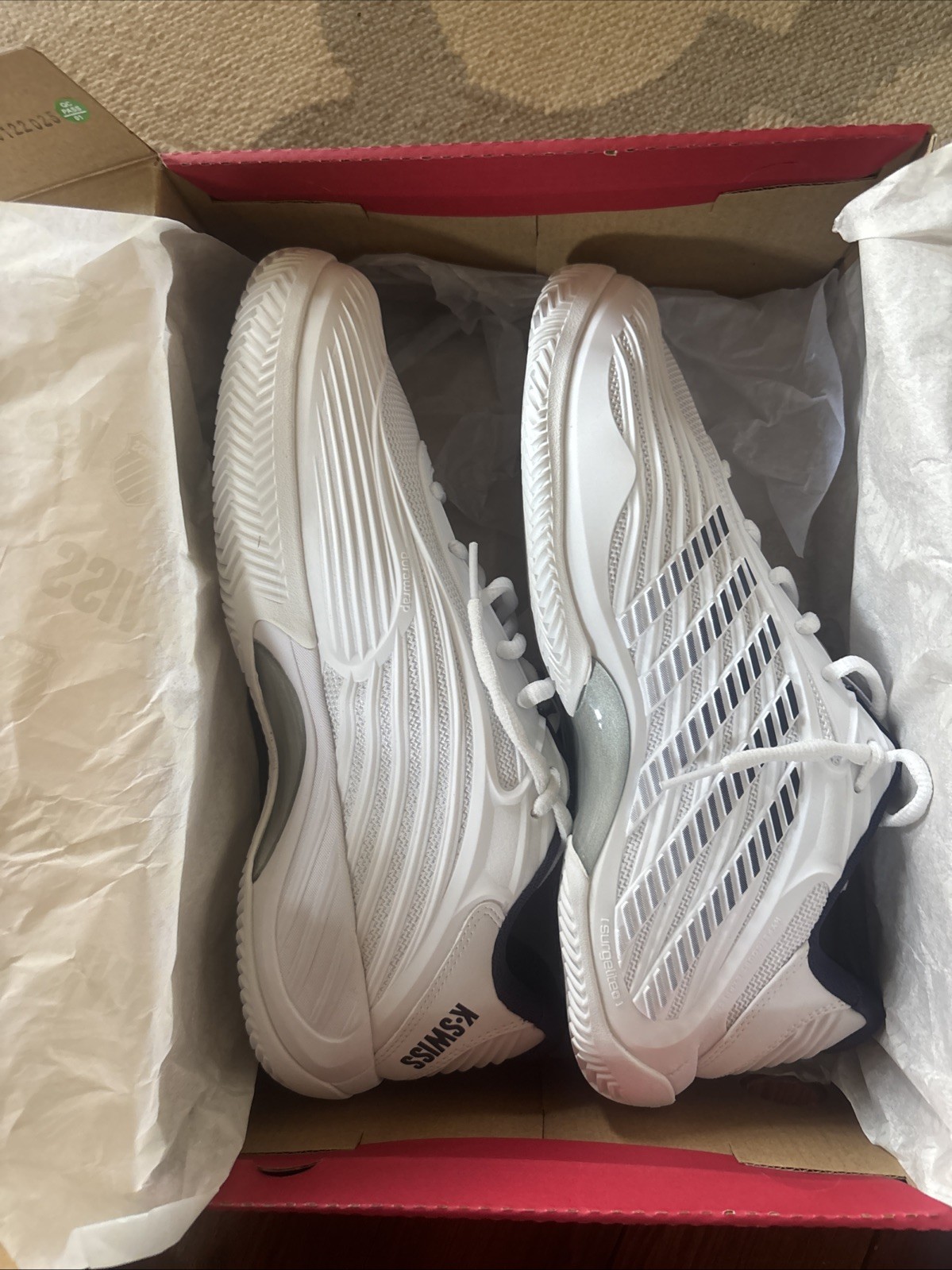 K Swiss Hypercourt Express 3 Clay Size 10M (43 EUR) Men’s White