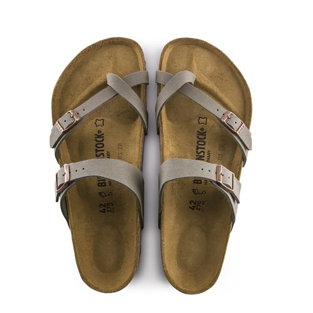 Birkenstock Mayari Birko-Flor Toe Loop Women’s Sandals – Stone