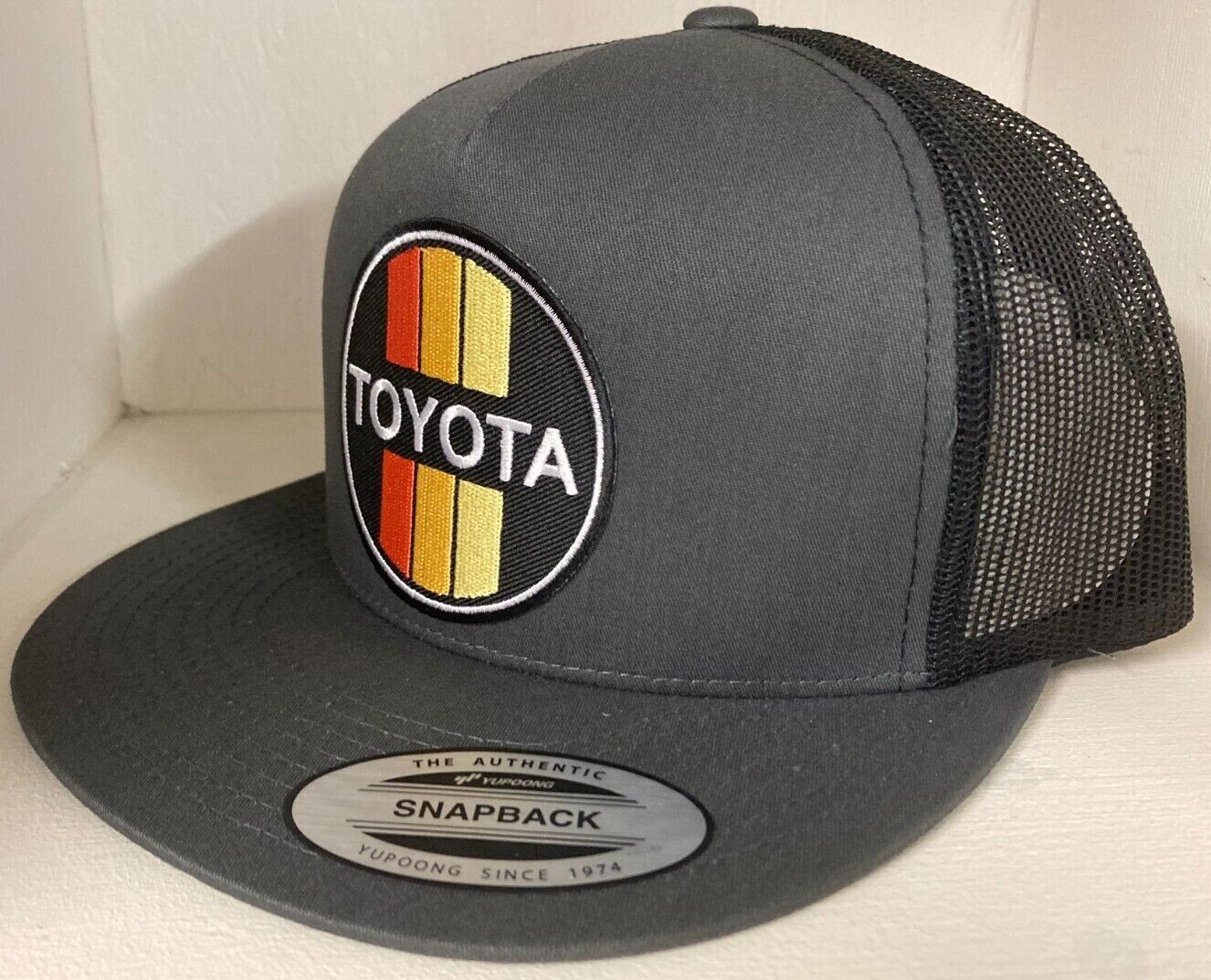 TOYOTA Retro 3 Stripe TRUCKER Hat Cap Classic TRD Supra GR86 4Runner New!