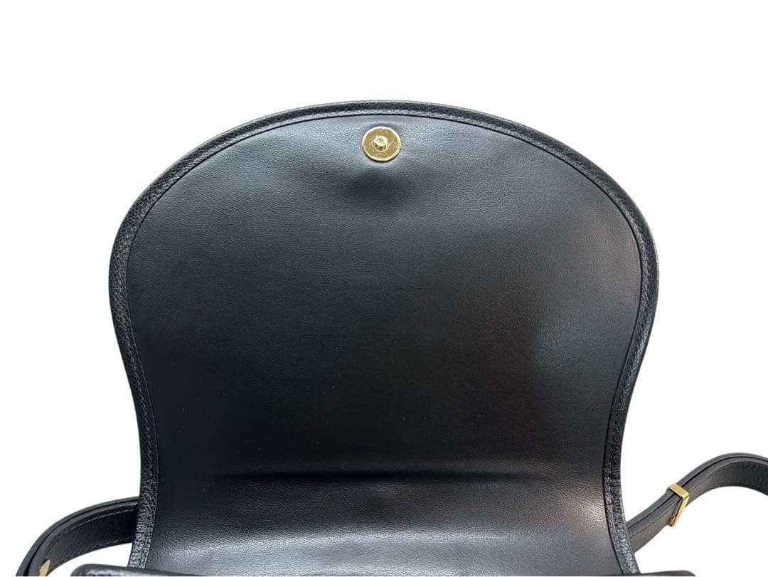 Longchamp shoulder bag, leather, black.