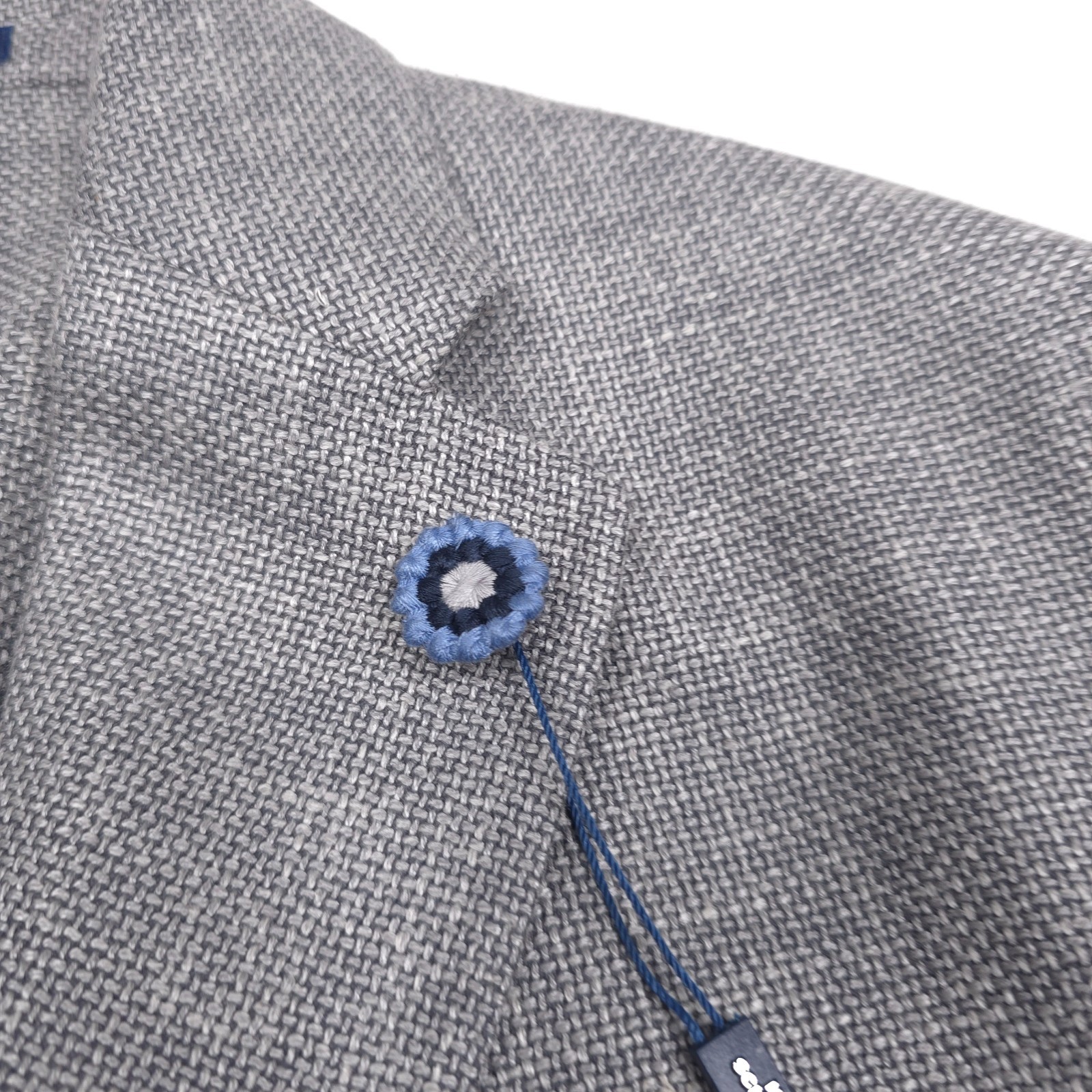$648 Hart Schaffner Marx Gray Hopsack Sport Coat Blazer Jacket Mens Size 40R