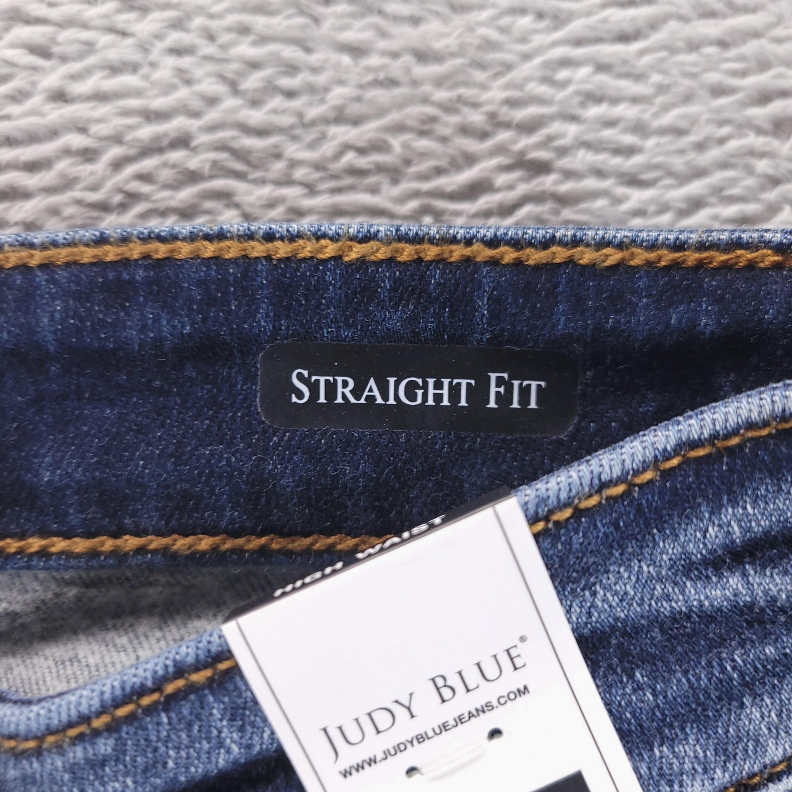 Judy Blue Jeans Womens 26 Blue High Rise Straight Dark Wash Stretch Denim