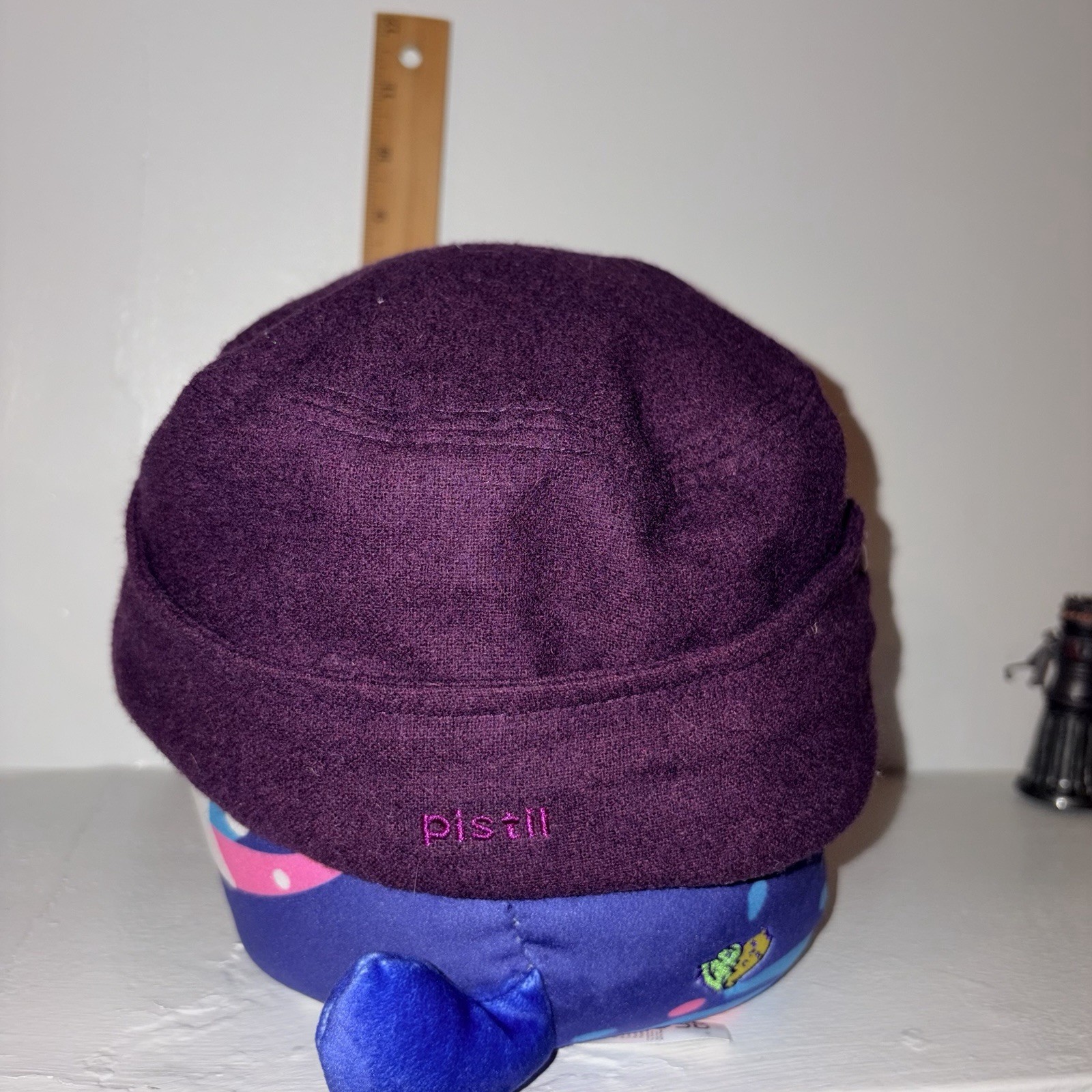 Pistil Purple Rally Cap Hat Wool Blend Cadet Cap One Size