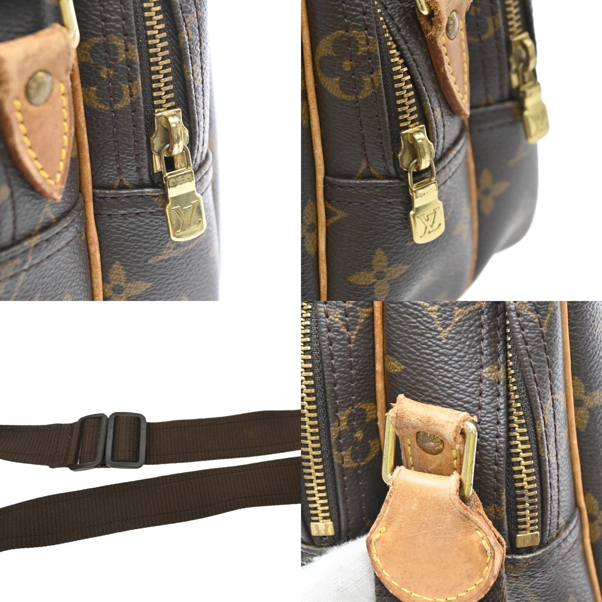 LOUIS VUITTON Reporter Crossbody Shoulder Bag Monogram Leather BN M45254 35SA260