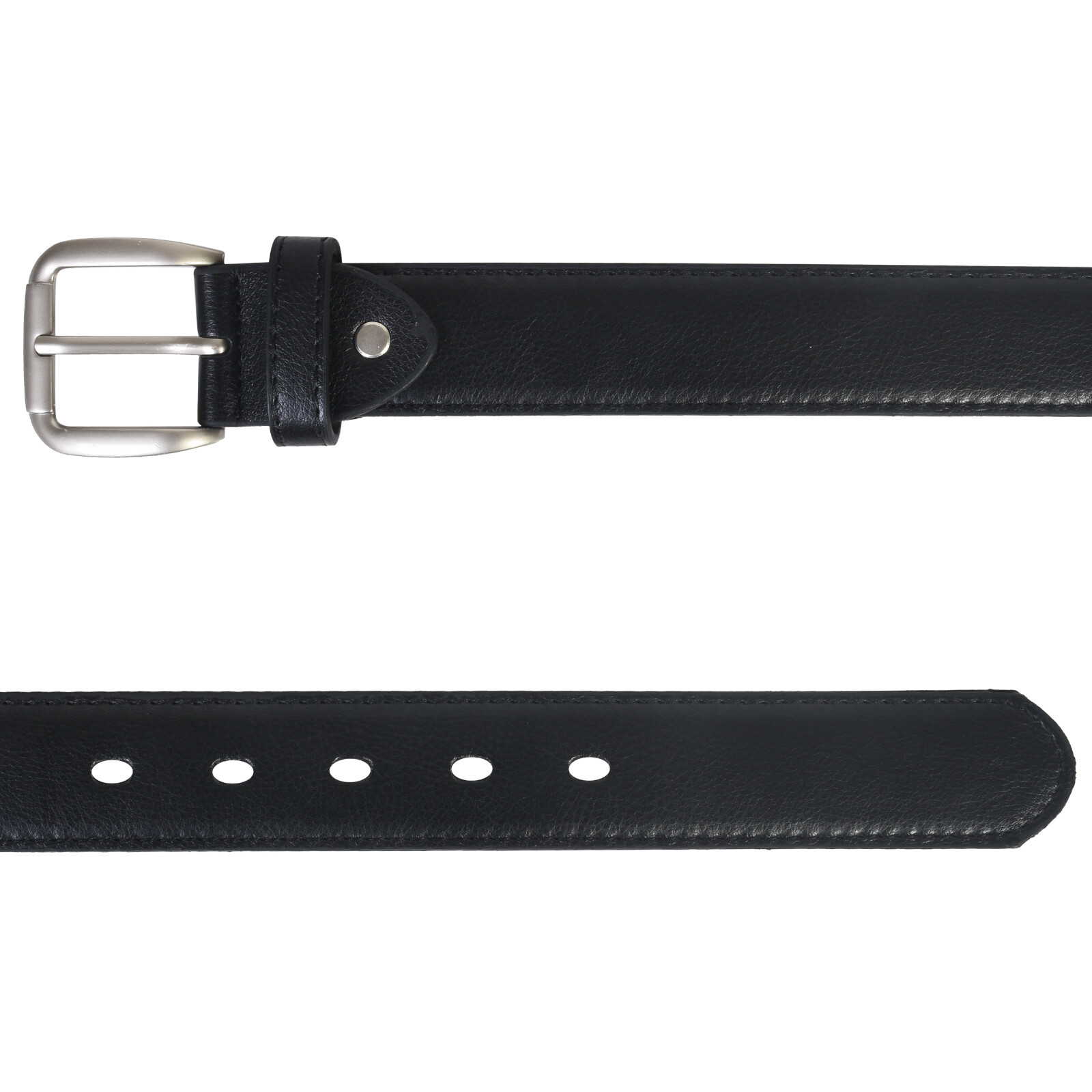 Genuine Leather Men Casual Money Zipper Safe Black Belt M.L.XL.XXL. 1.1/4″ Wide