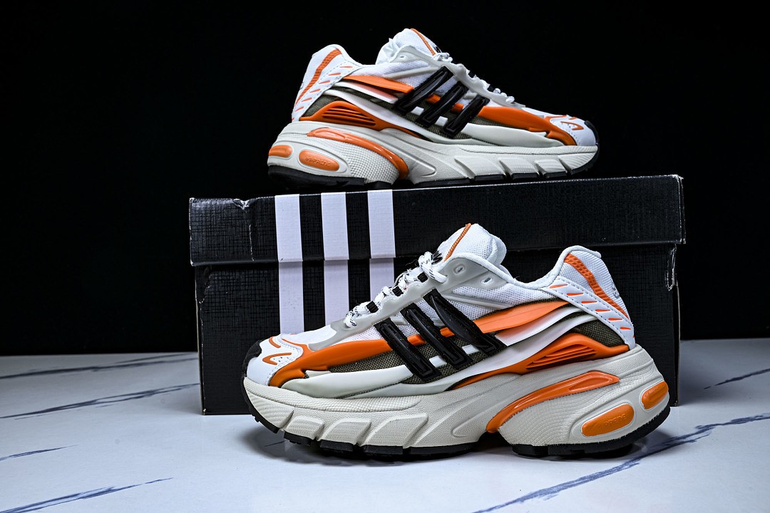 JP9261 ad**as Adistar Jellyfish Pharrell Williams Olive Orange Shoes Size 4-13