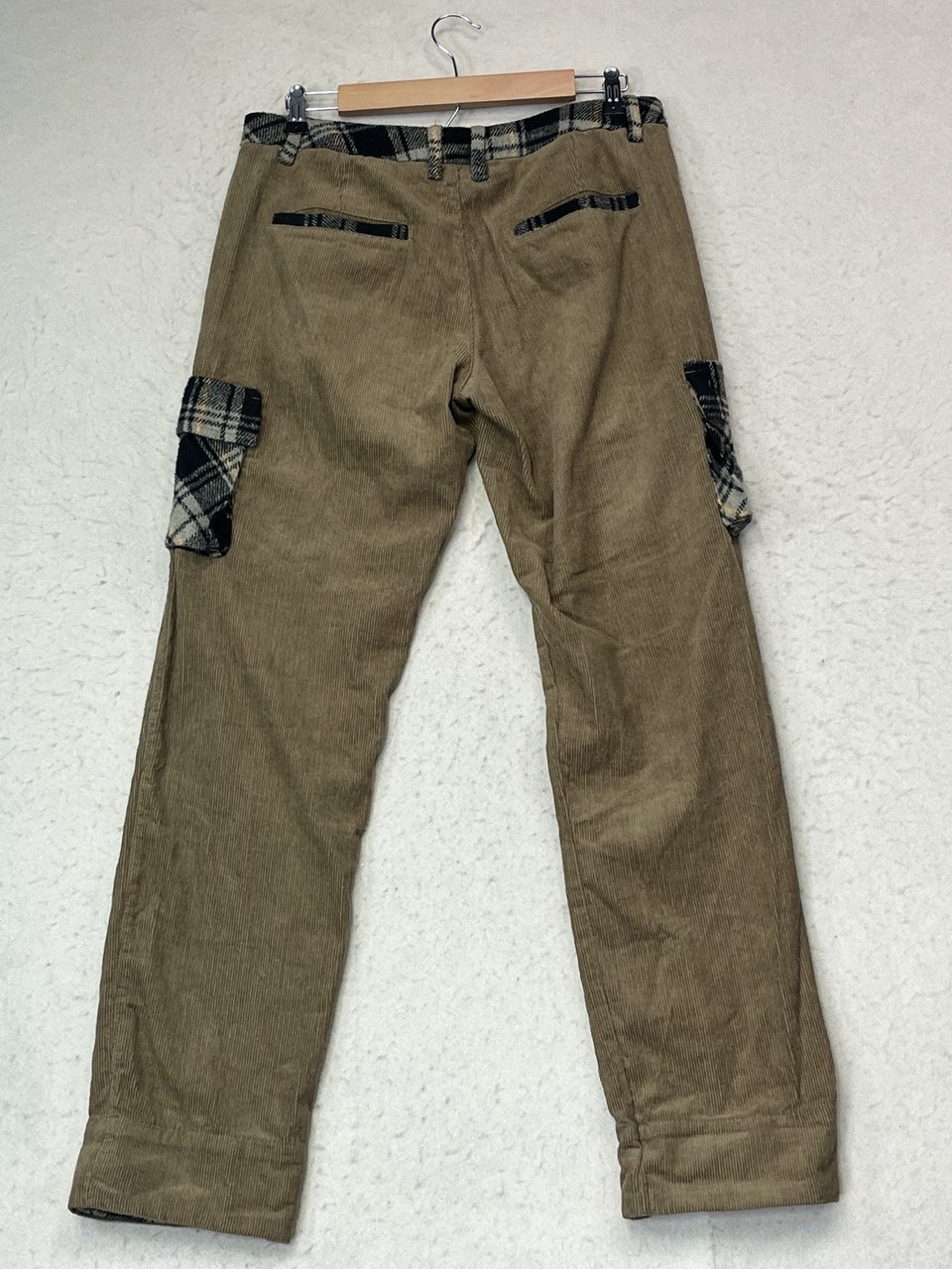 WeSC Men’s Brown Colorblocked Corduroy Cargo Pants Size 29Wx32L