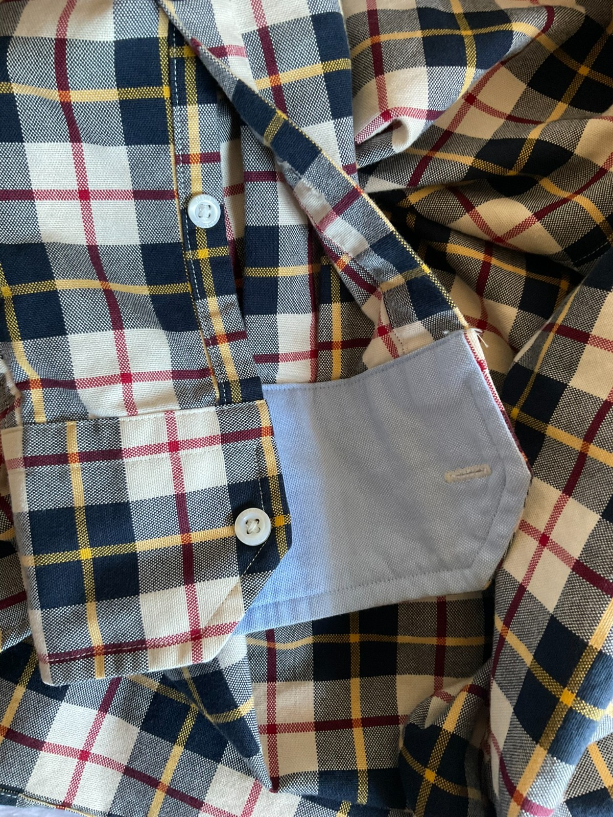Cremieux Classics Men’s L Plaid Button‑Up Shirt Long Sleeve Casual