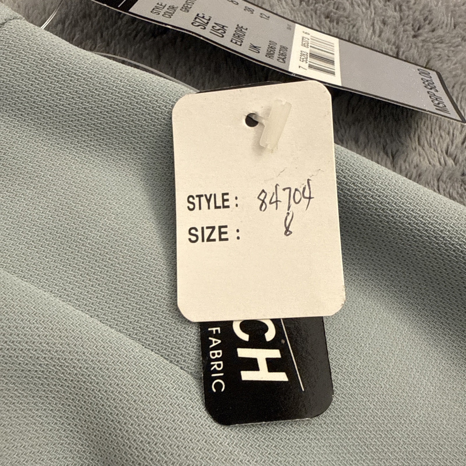 New Kasper Company ASL Knee Length Pencil Skirt Size 8 Greystone Gray Stretch