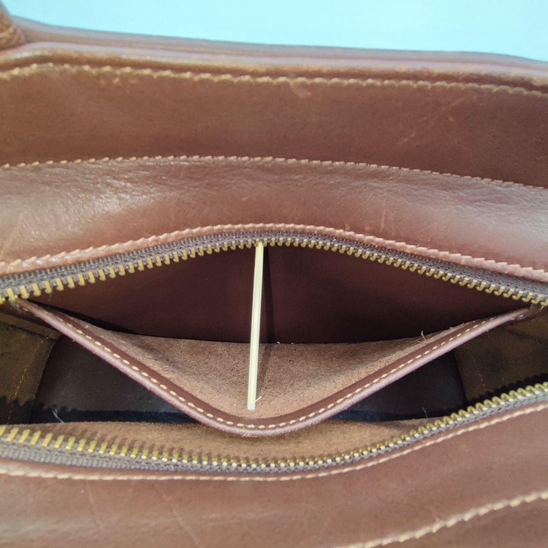 Old Coach Tote Bag with Charm 9303 Bleecker Brown