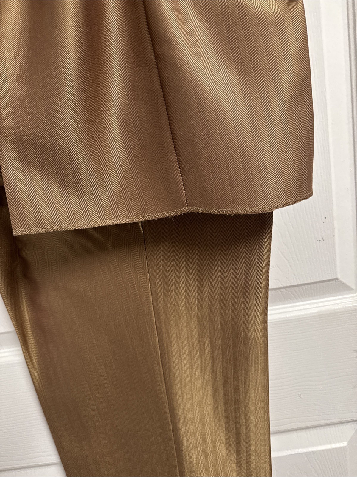 Fortino Landi 3PC Men’s Double Button Vested Fashion Suit Brown Tan 52R/46W NWT