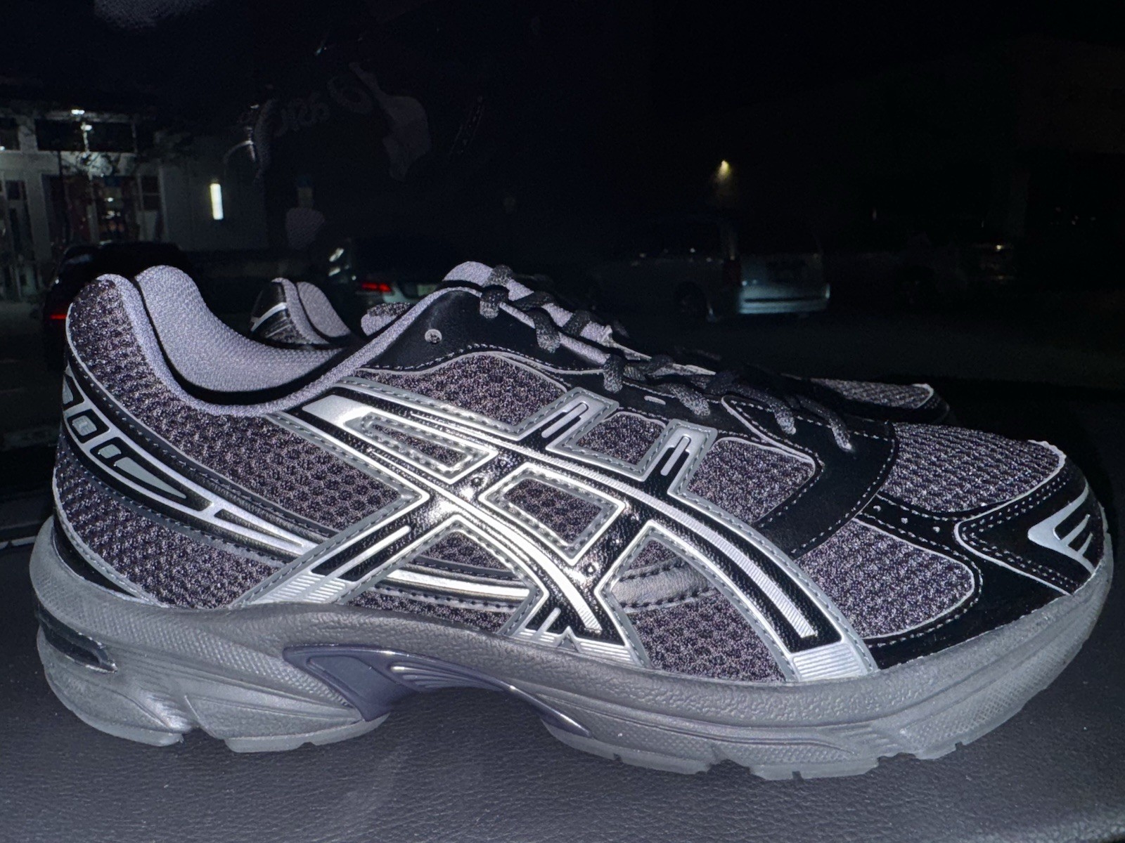 Men’s Size 7.5 ASICS Gel-1130 Black Pure Silver 1201A906-001 Brand New