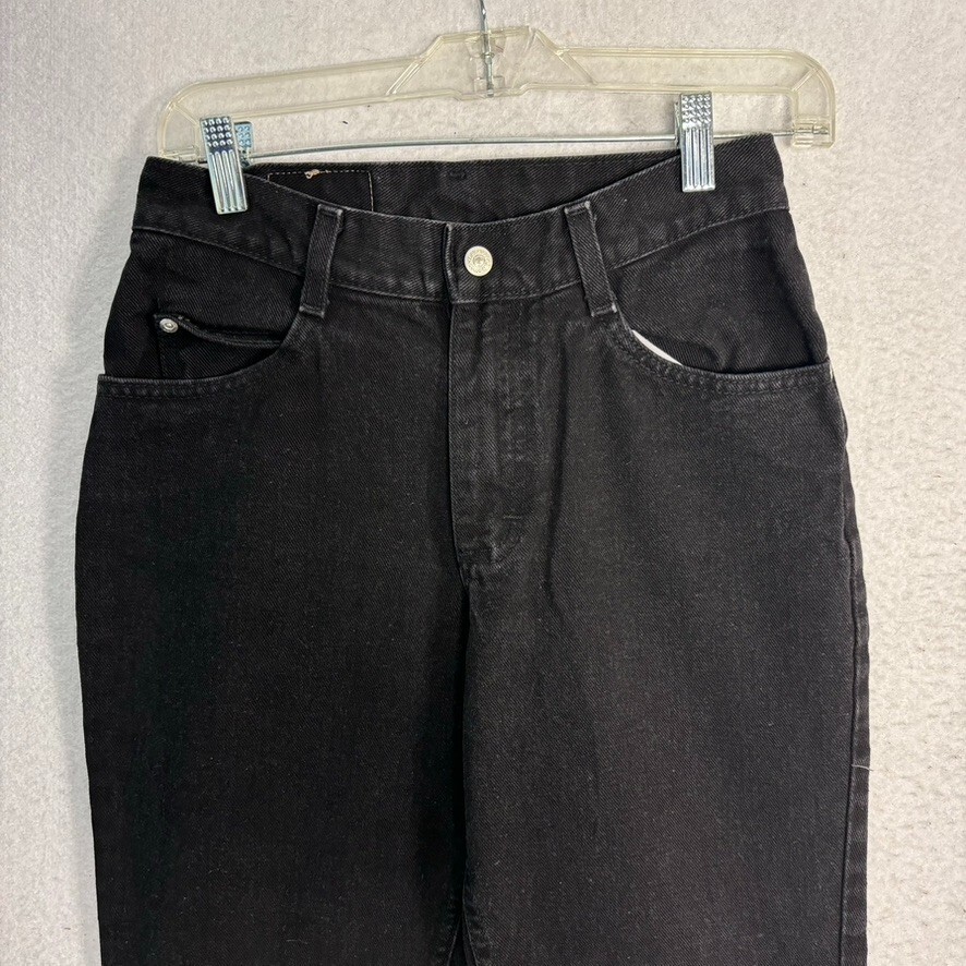 VTG Wrangler Jeans Womens 16R Black Flare Western USA 80s 90s Union 26 x 28.5