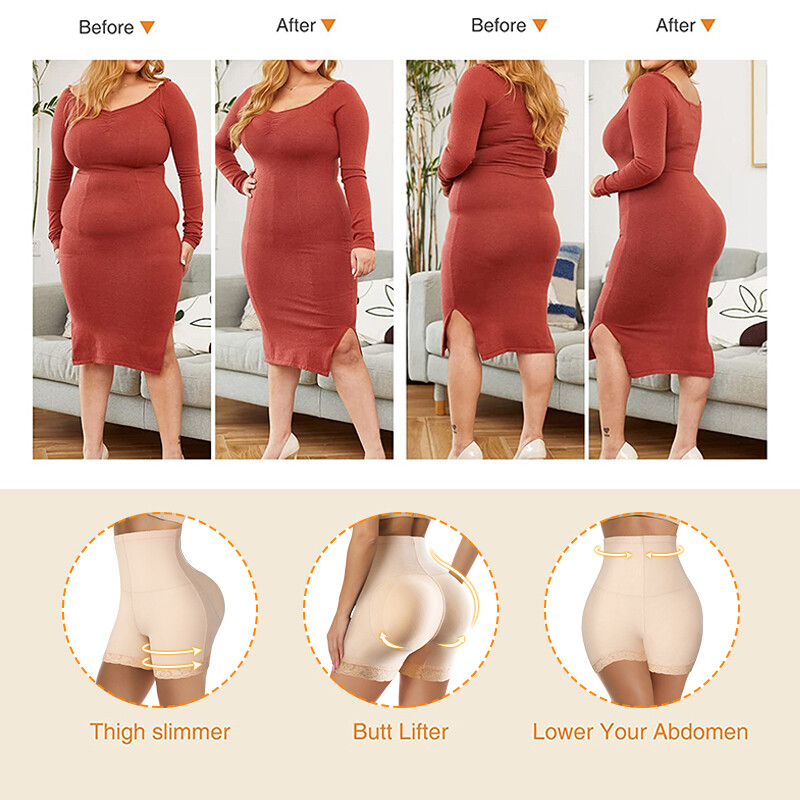 Fajas Colombianas Fake Buttocks Pad Butt Lift Shorts Body Shaper Booty Enhancer