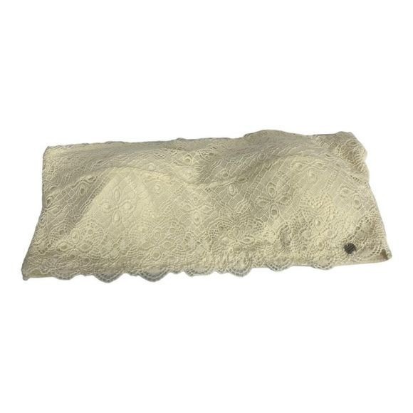 Lucky Brand Womens Large Lace Bandeau Ivory 90% Nylon 10% Elastane China