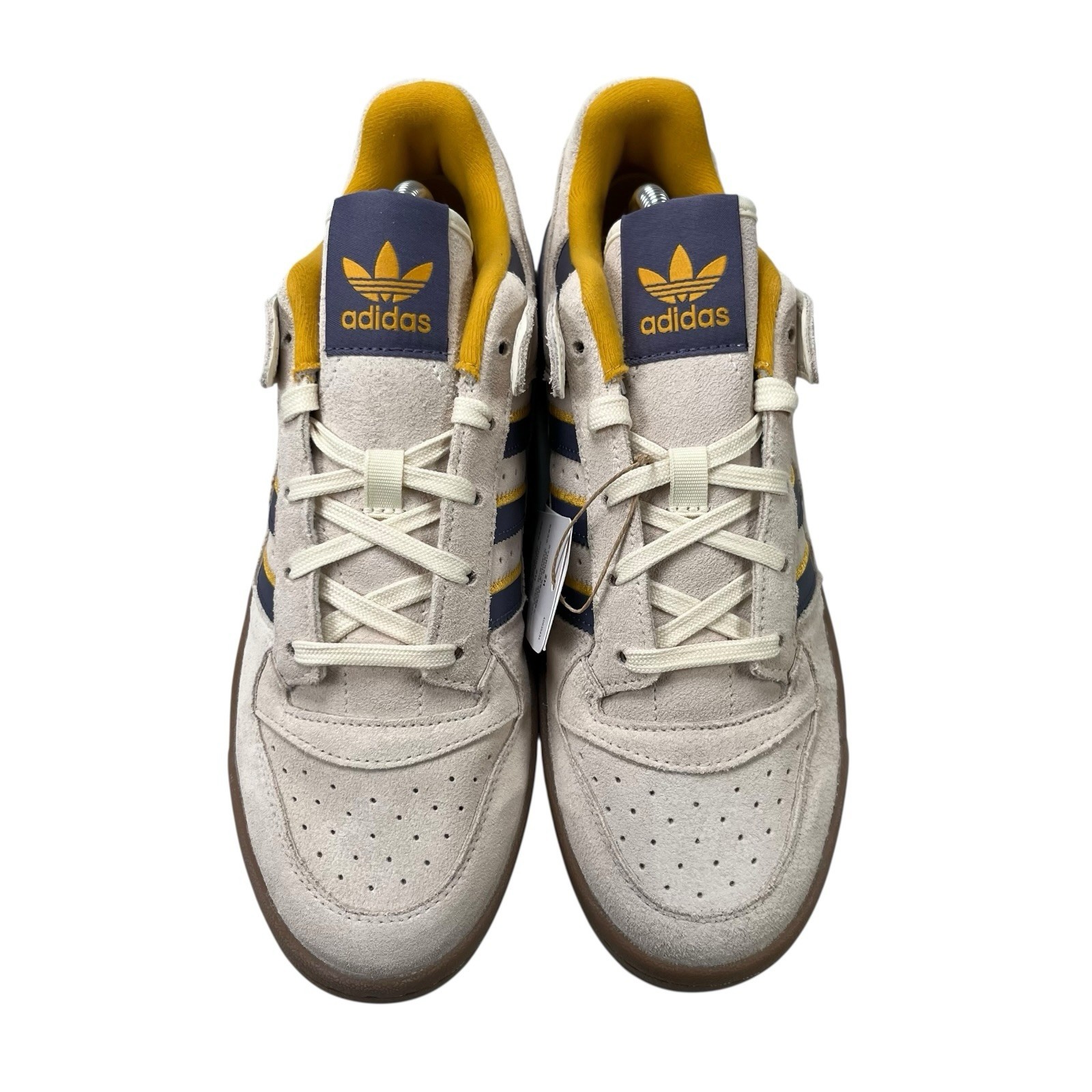 Adidas Forum Low CL White Violet Yellow Shoes JQ2655 Men’s Size’s 7.5 – 11