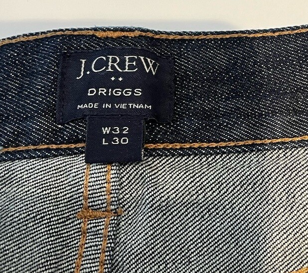 J.Crew Jeans Men’s W32 L30 DRIGGS Straight Preppy Classic American City Capsule