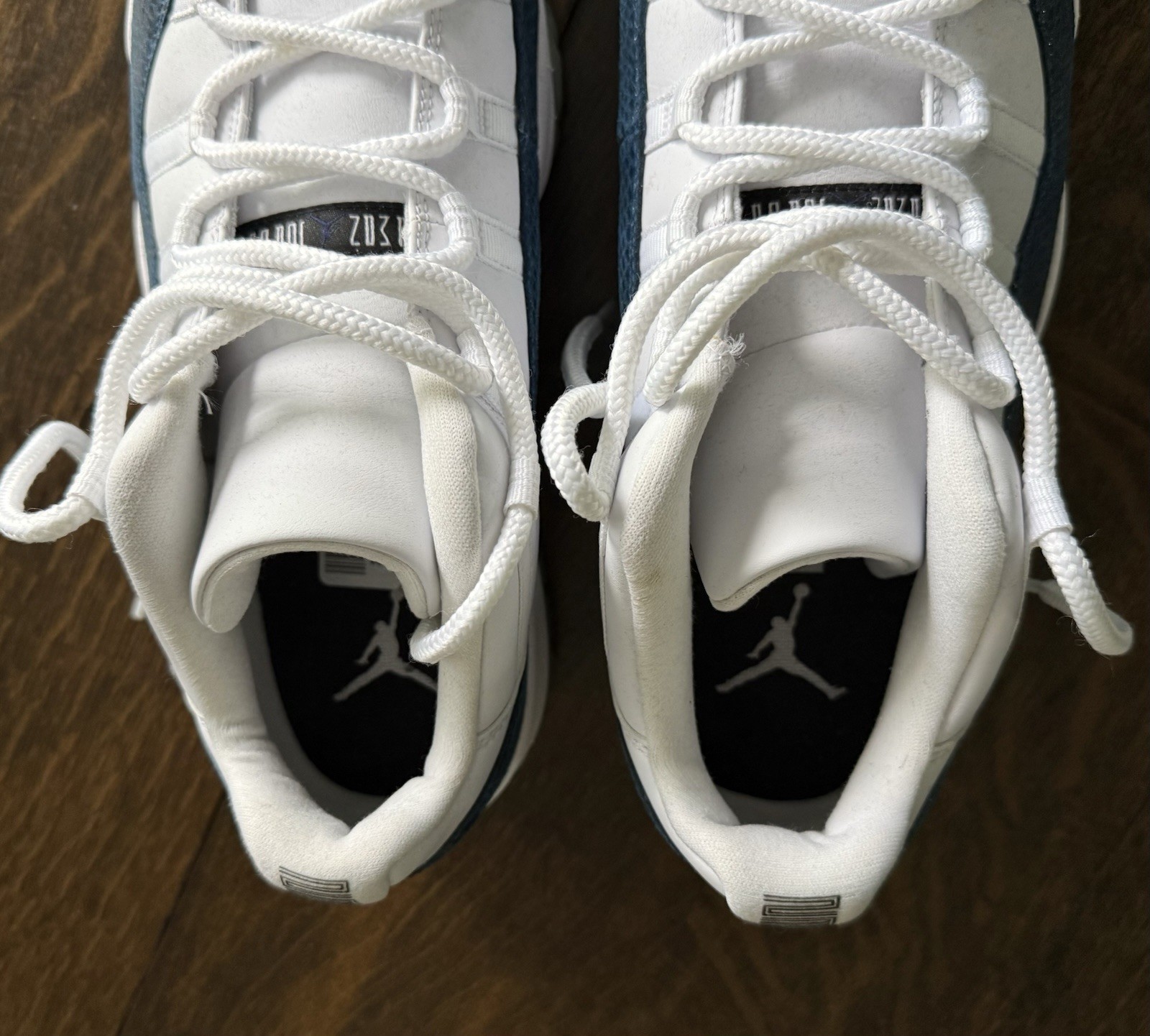 Air Jordan Retro 11 XI Low White Navy Snakeskin 2018 Basketball Shoes Mens 13 US