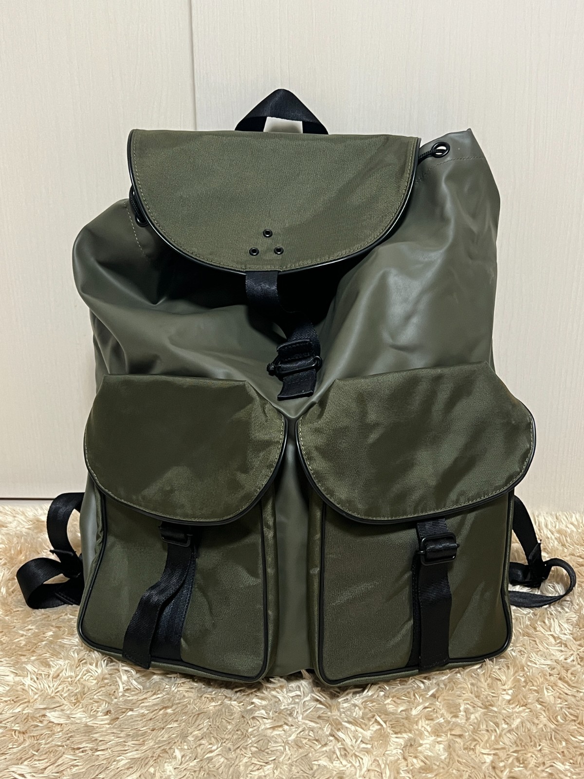 PORTER yoshida nylon backpack Olive green used JAPAN